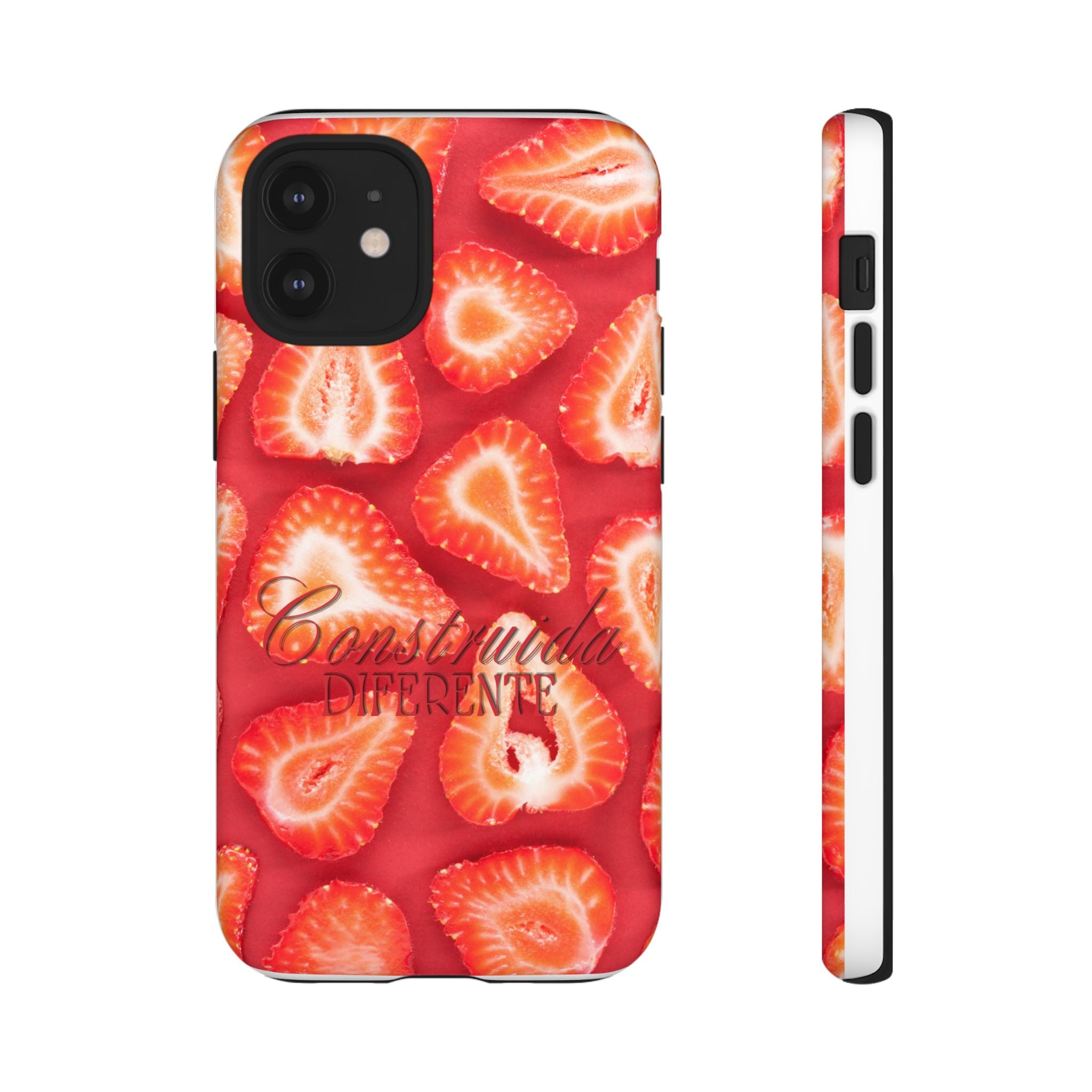 Strawberry Phone Case — Bold Red Fruit Pattern