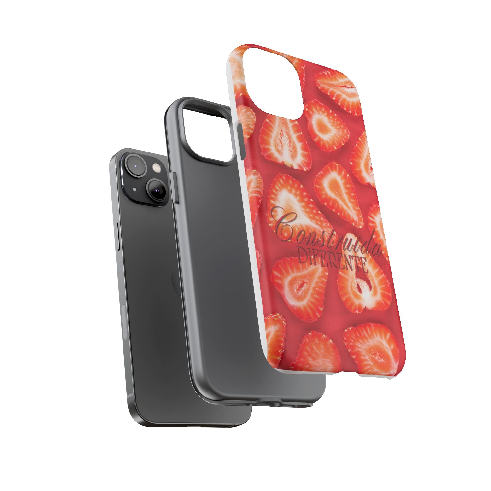 Strawberry Phone Case — Bold Red Fruit Pattern