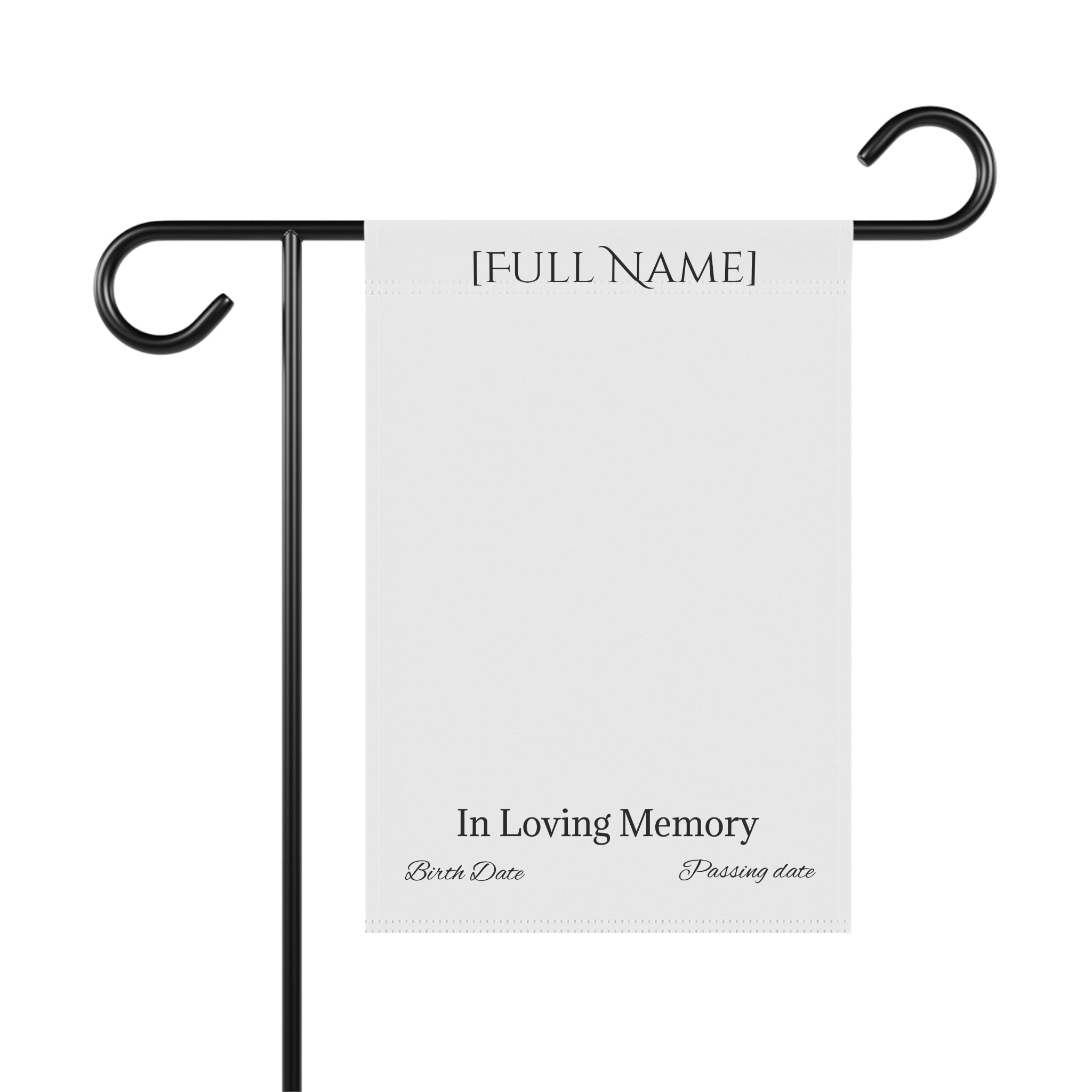 Personalized Legacy Memorial Garden Banner