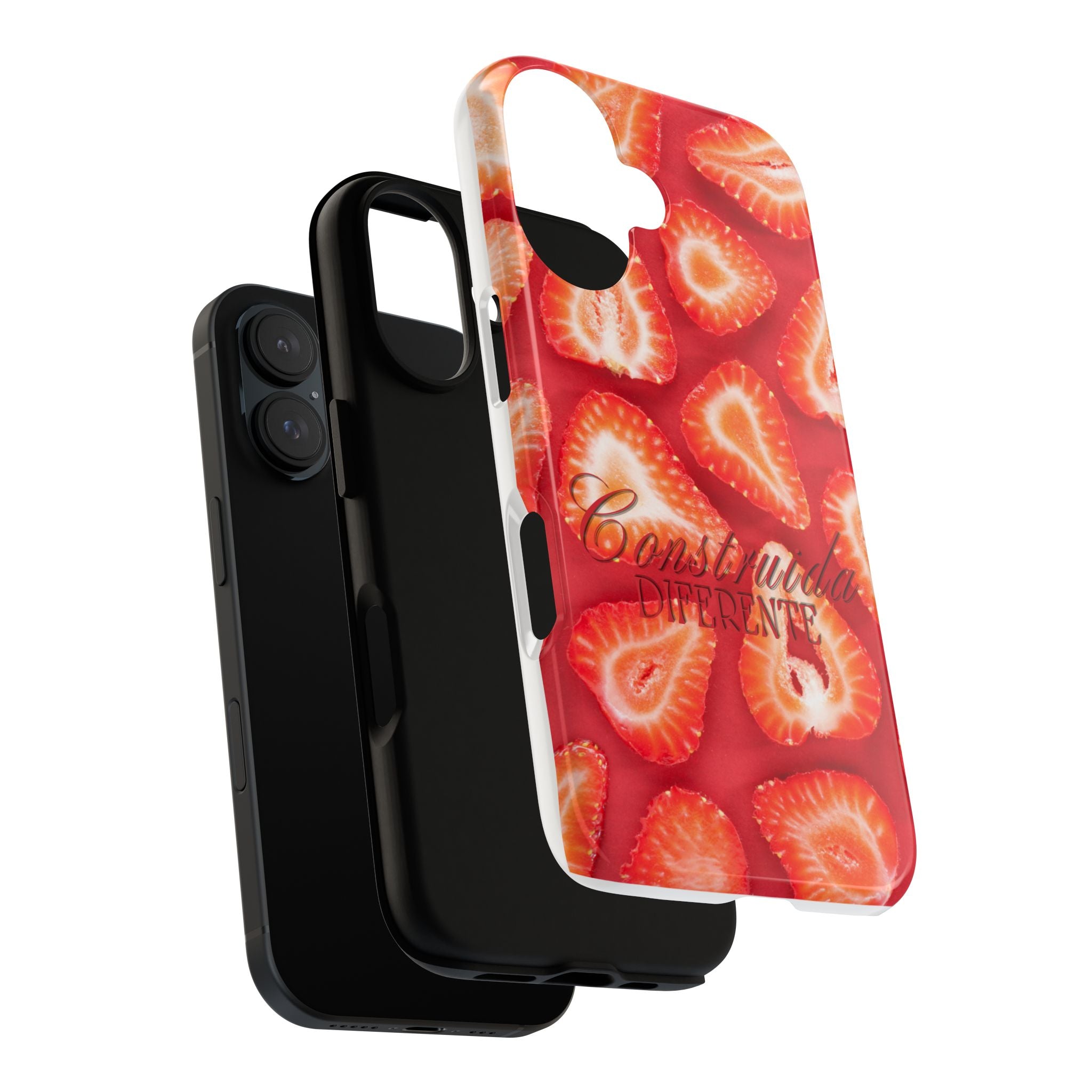 Strawberry Phone Case — Bold Red Fruit Pattern