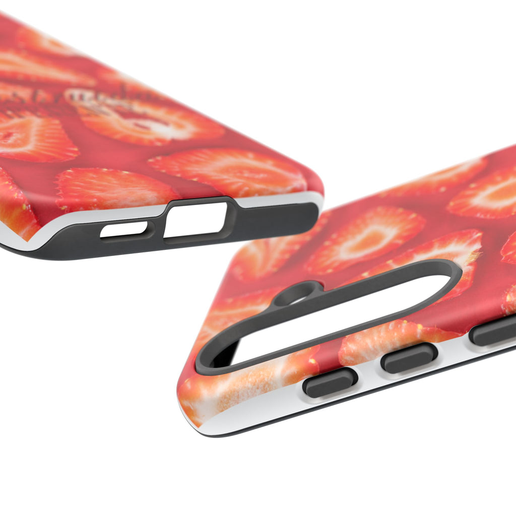 Strawberry Phone Case — Bold Red Fruit Pattern