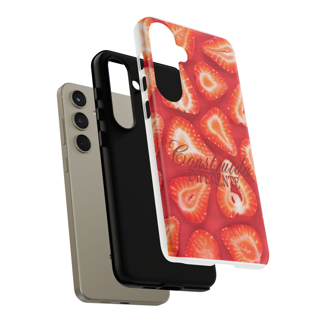 Strawberry Phone Case — Bold Red Fruit Pattern