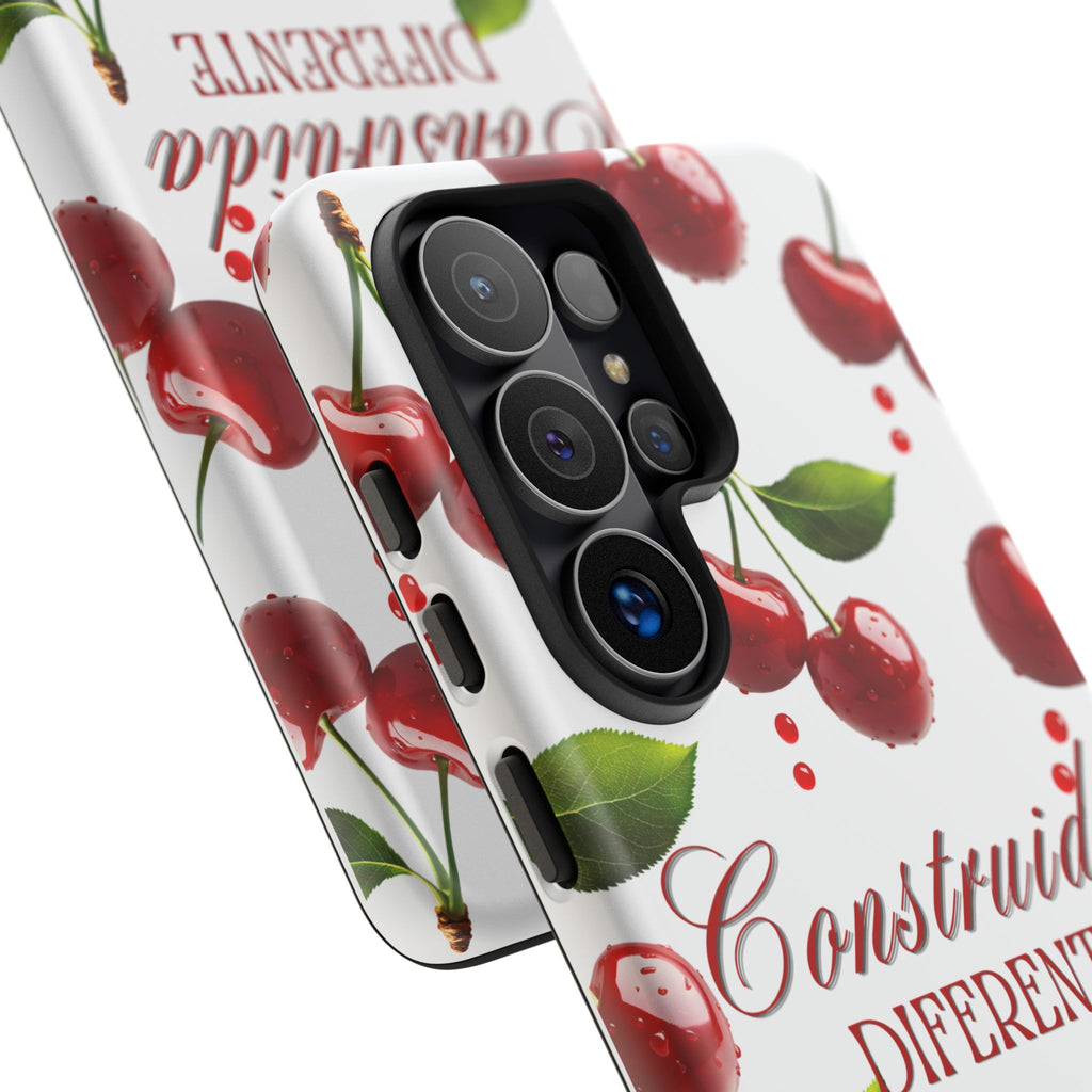 Cherry Pattern Phone Case — "Construida Diferente" Protective Tough Case