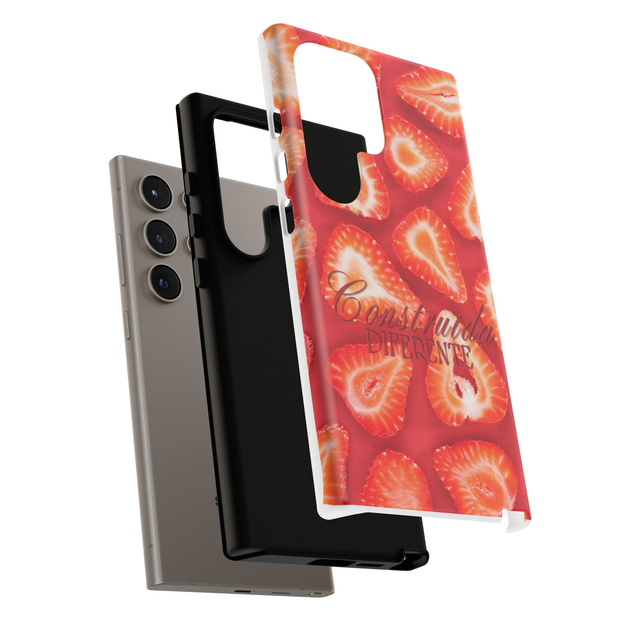 Strawberry Phone Case — Bold Red Fruit Pattern