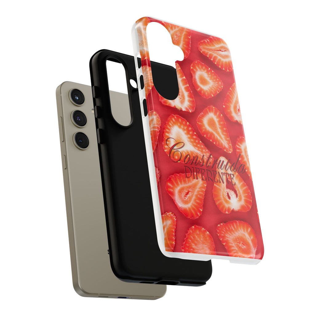 Strawberry Phone Case — Bold Red Fruit Pattern