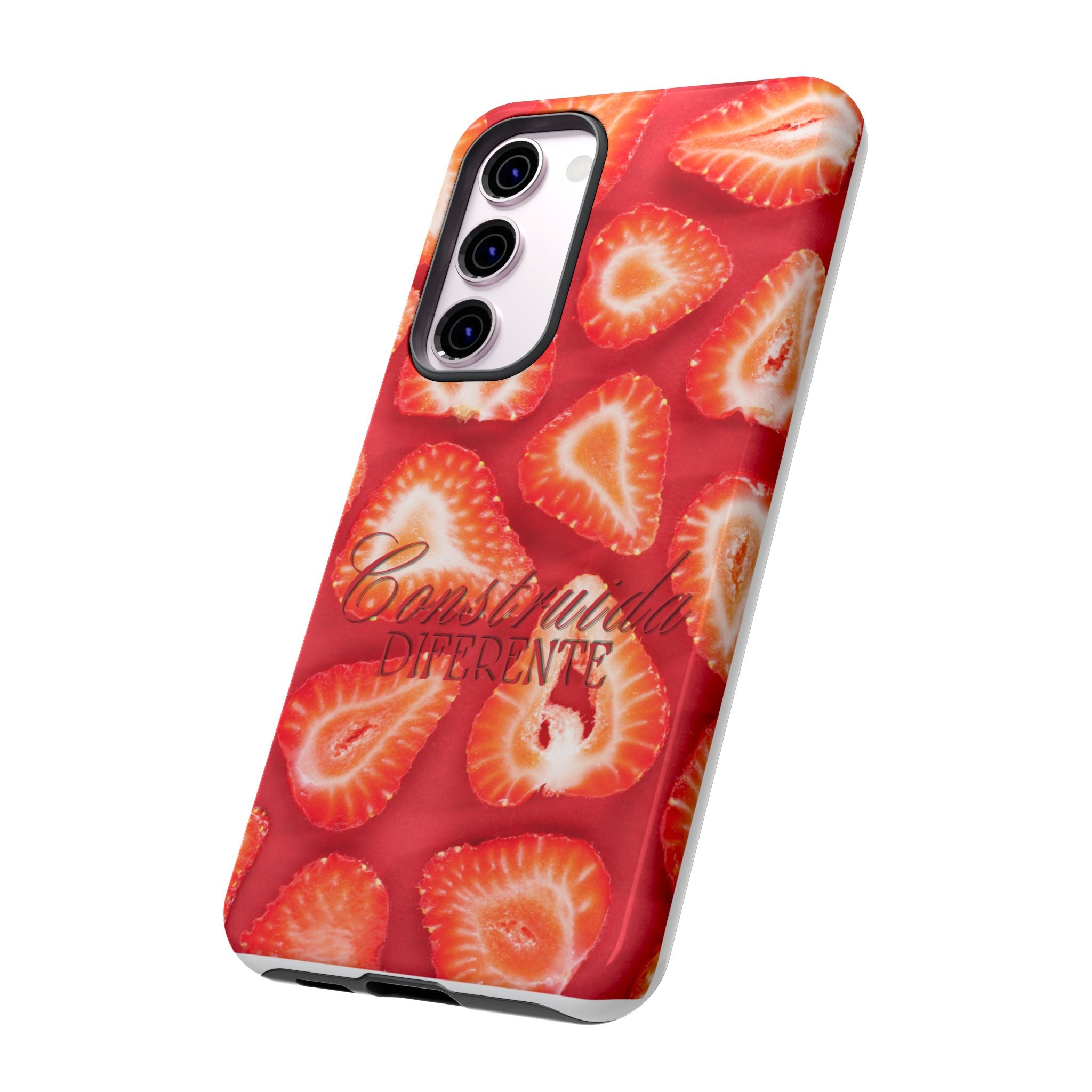 Strawberry Phone Case — Bold Red Fruit Pattern