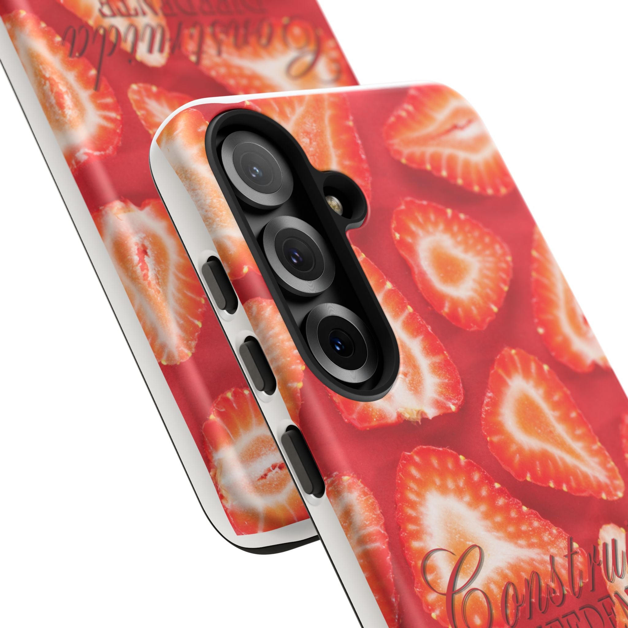 Strawberry Phone Case — Bold Red Fruit Pattern