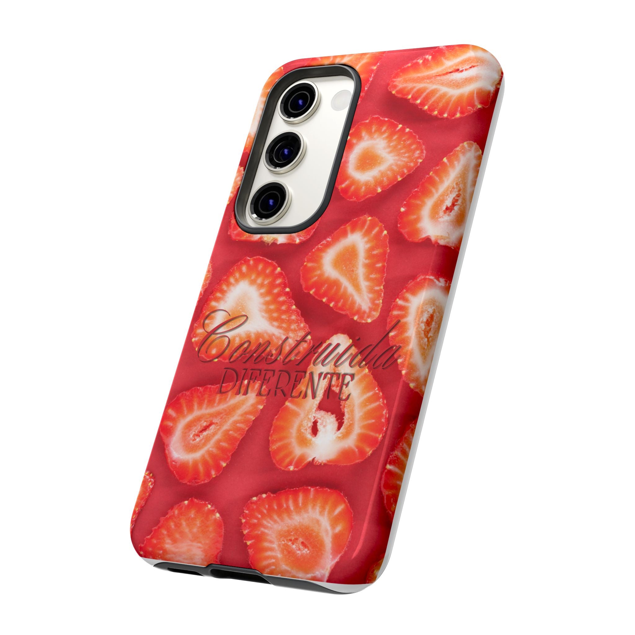 Strawberry Phone Case — Bold Red Fruit Pattern