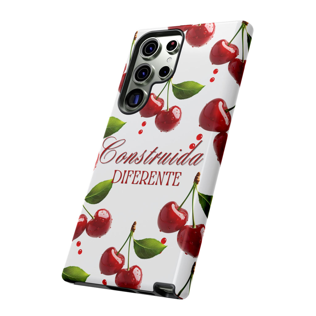 Cherry Pattern Phone Case — "Construida Diferente" Protective Tough Case