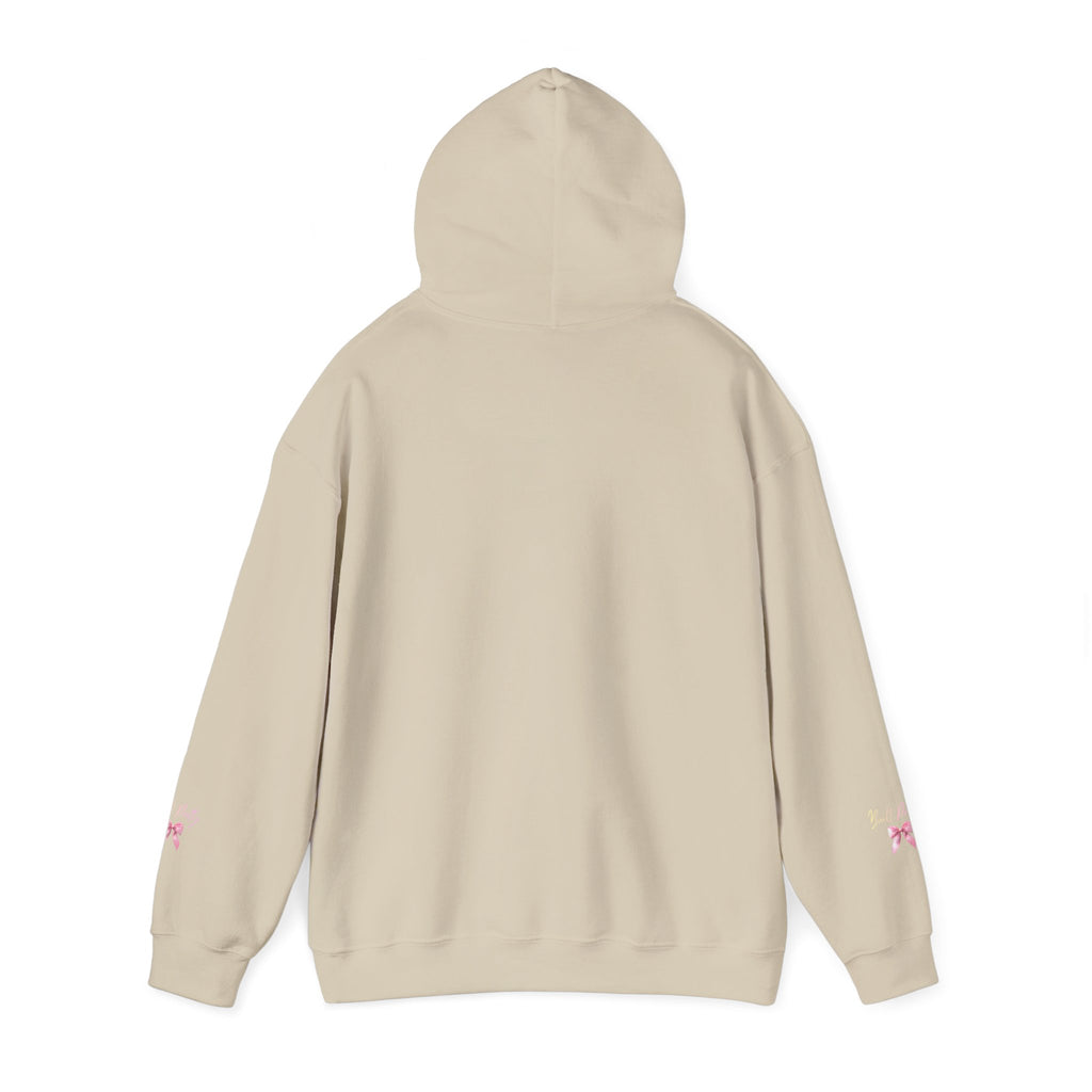 Pretty Bow Hoodie — "Built Pretty" Pink Ribbon Graphic