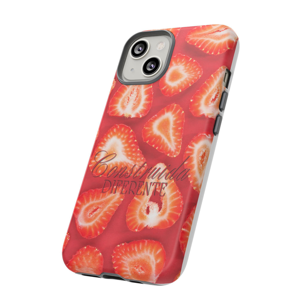 Strawberry Phone Case — Bold Red Fruit Pattern