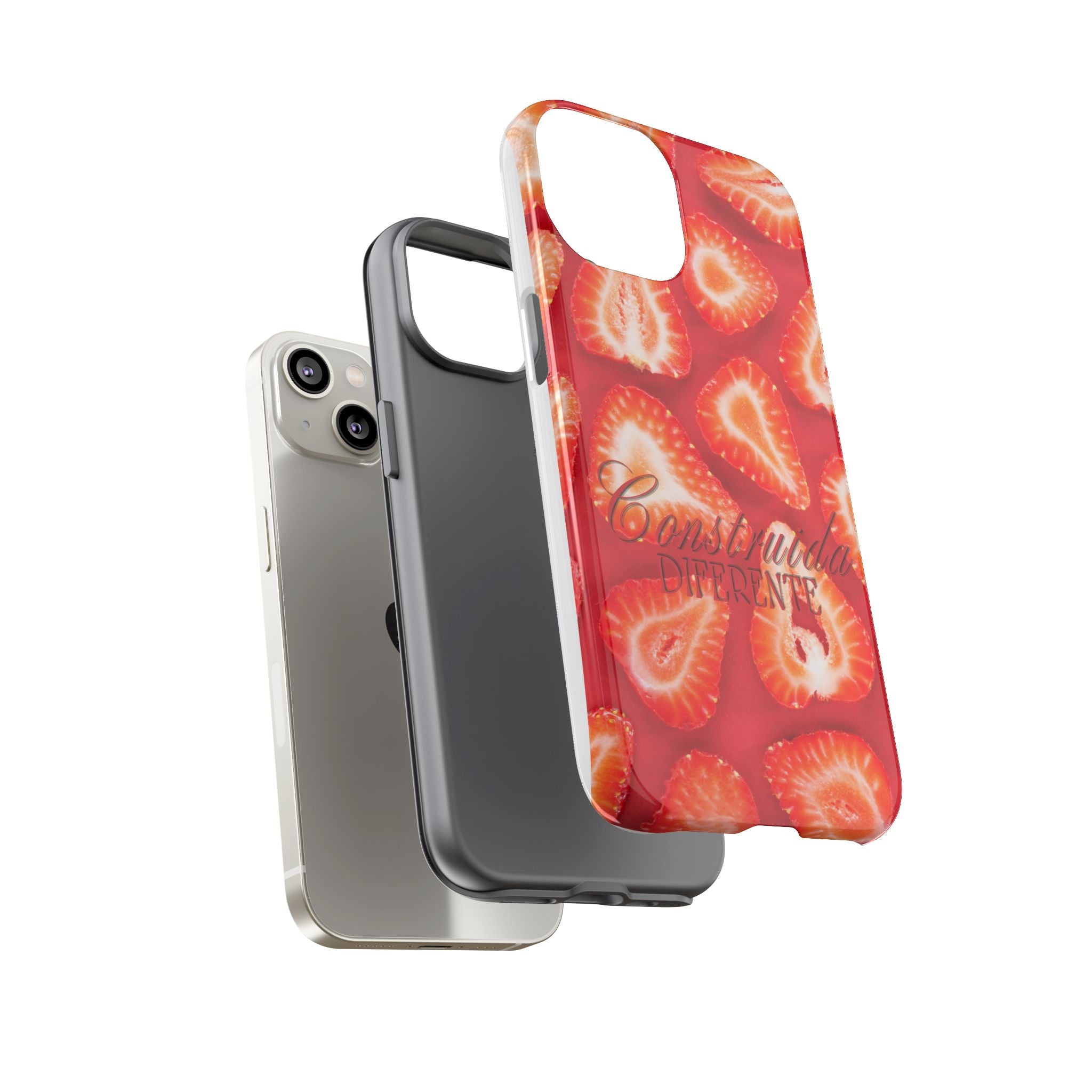 Strawberry Phone Case — Bold Red Fruit Pattern