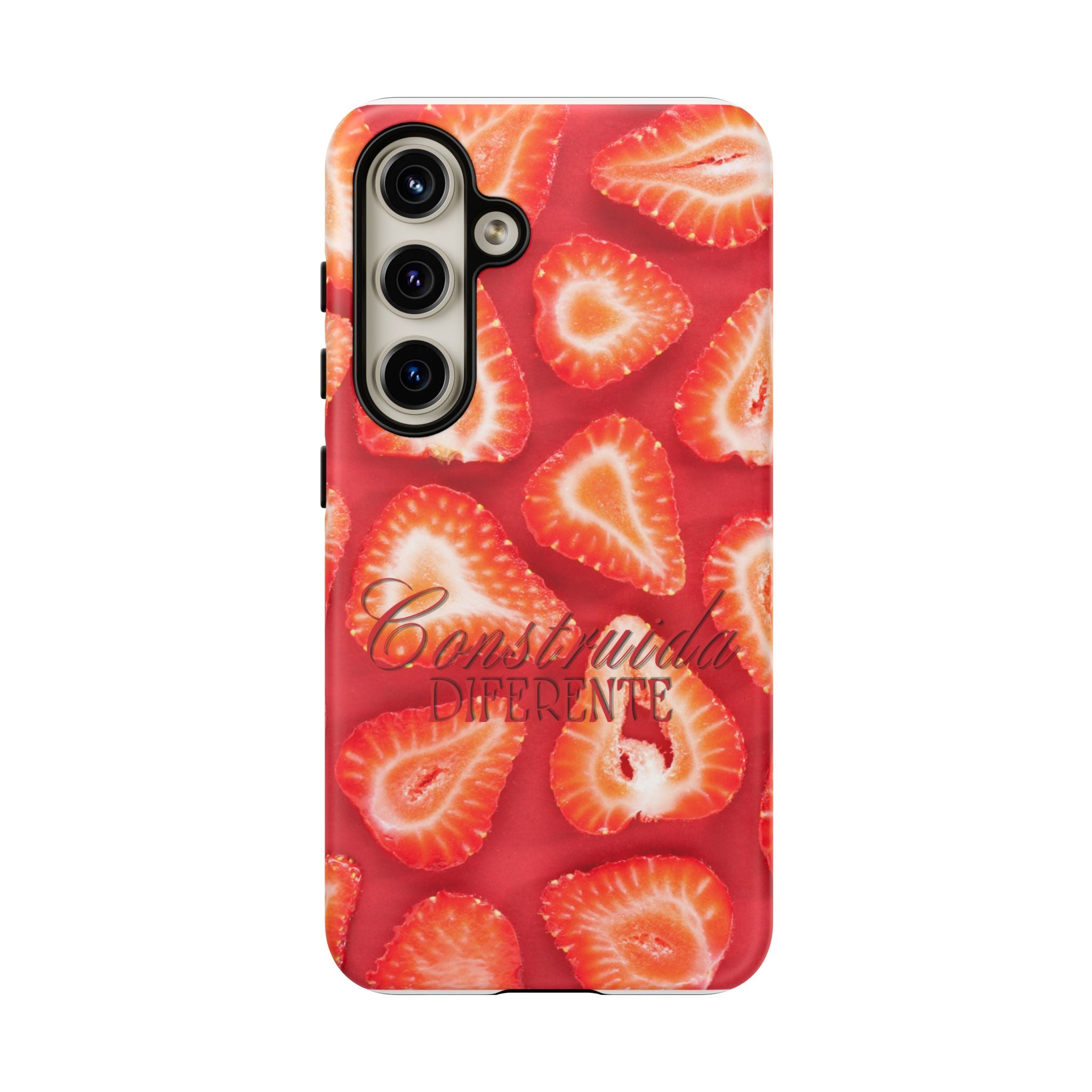 Strawberry Phone Case — Bold Red Fruit Pattern
