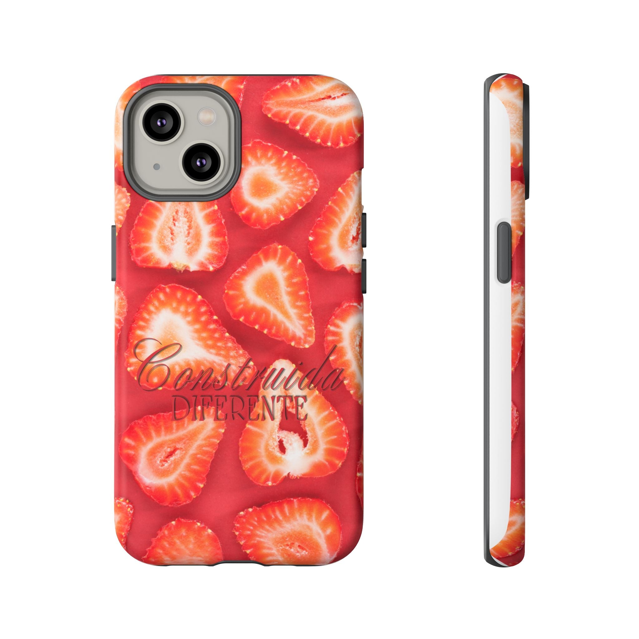 Strawberry Phone Case — Bold Red Fruit Pattern