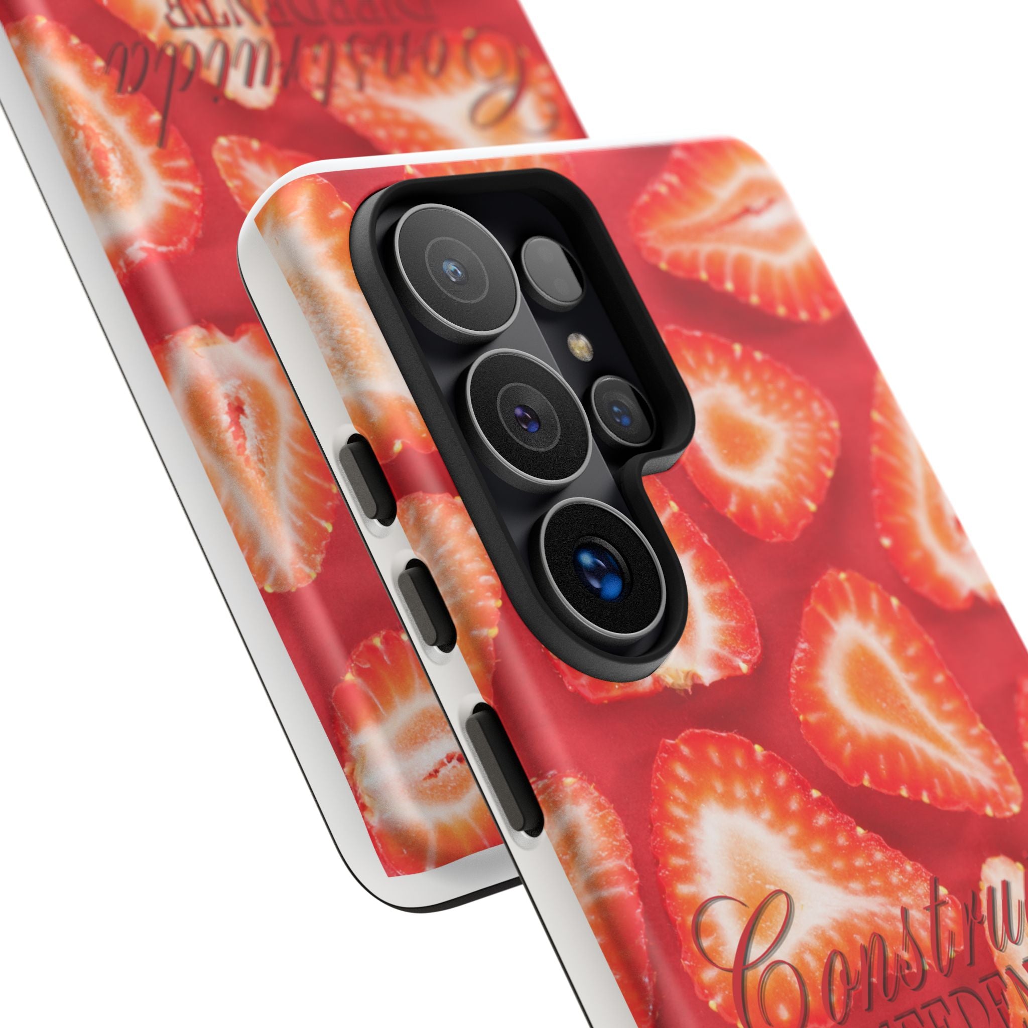 Strawberry Phone Case — Bold Red Fruit Pattern