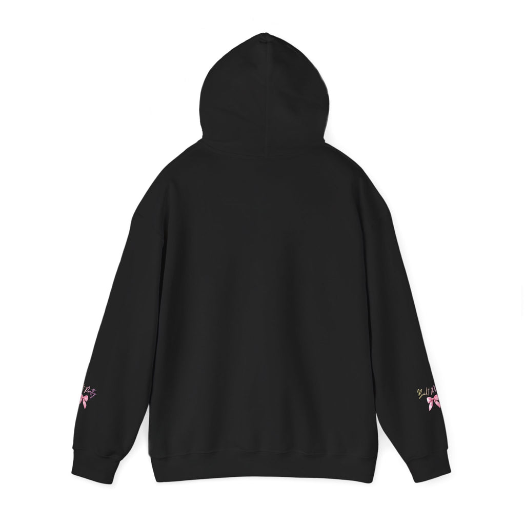 Pretty Bow Hoodie — "Built Pretty" Pink Ribbon Graphic