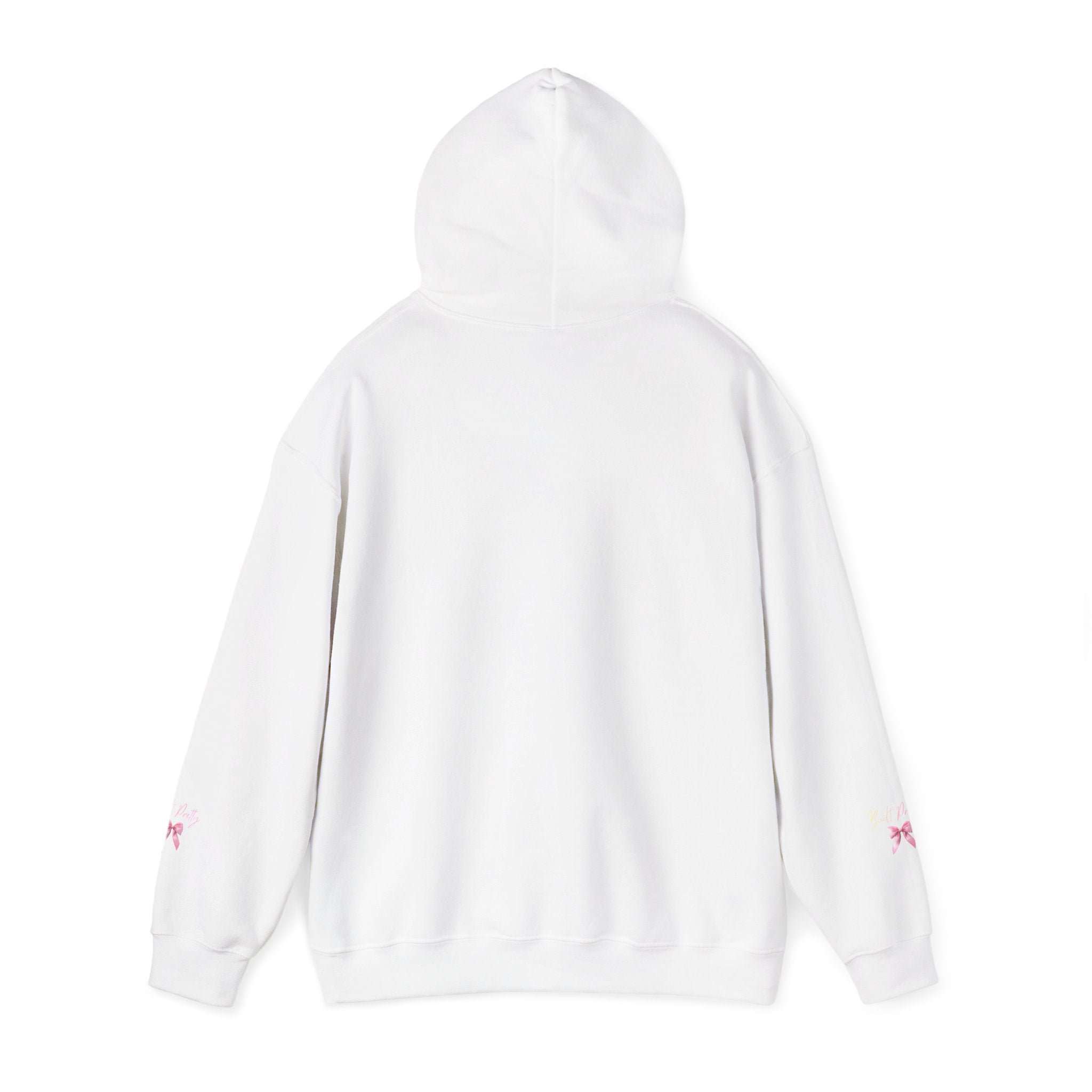 Pretty Bow Hoodie — "Built Pretty" Pink Ribbon Graphic
