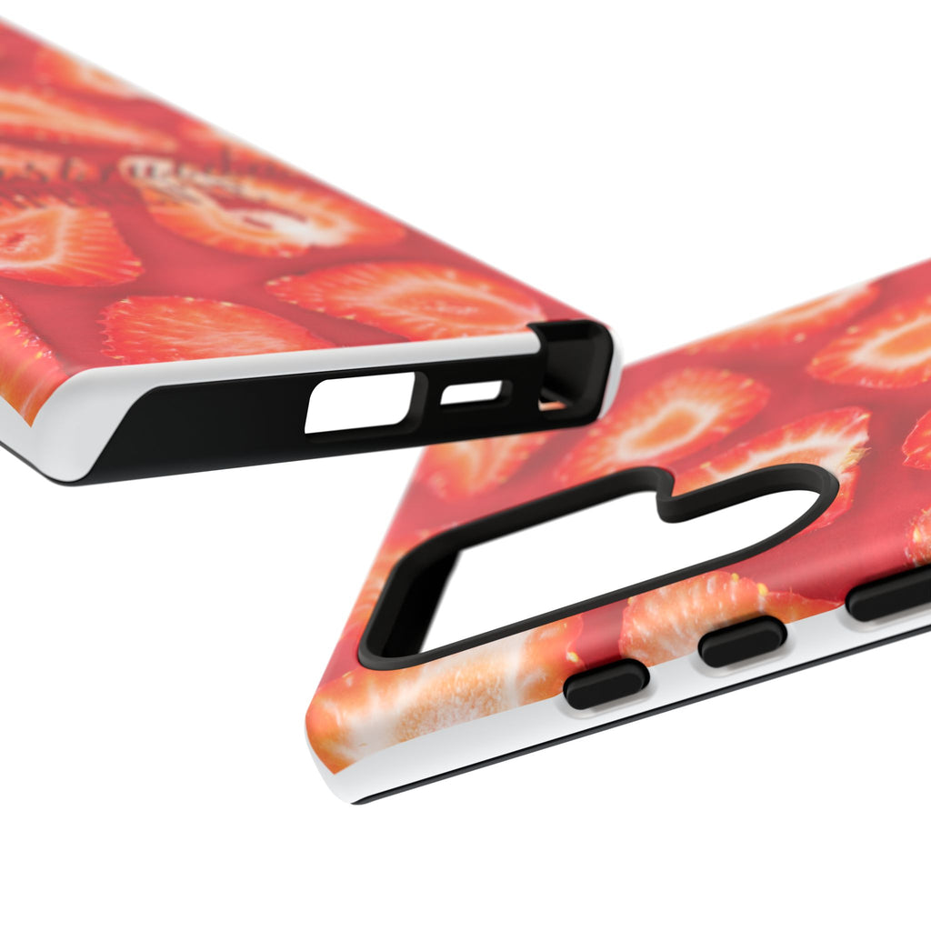 Strawberry Phone Case — Bold Red Fruit Pattern