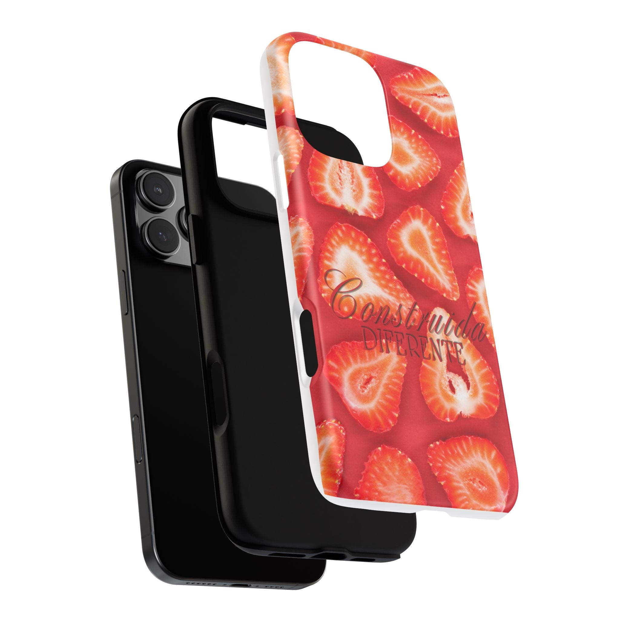 Strawberry Phone Case — Bold Red Fruit Pattern