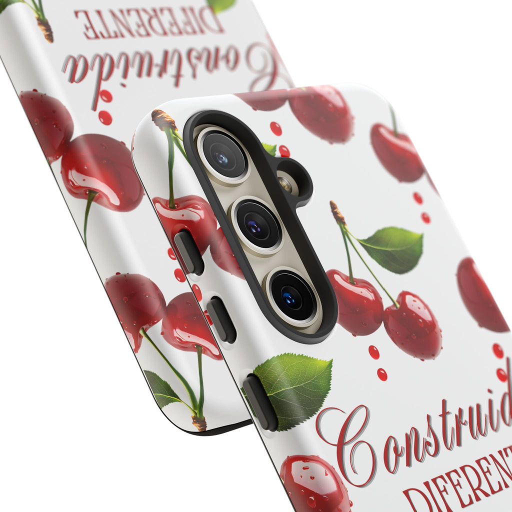 Cherry Pattern Phone Case — "Construida Diferente" Protective Tough Case