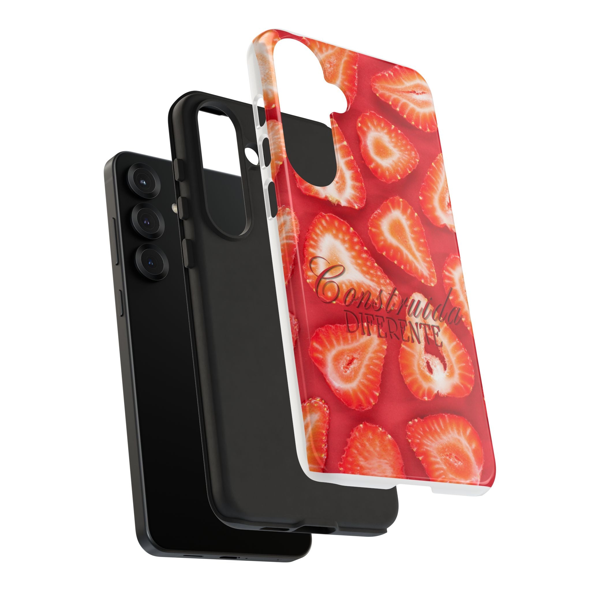 Strawberry Phone Case — Bold Red Fruit Pattern