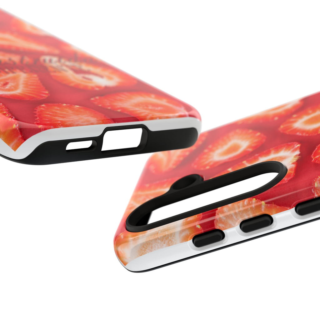 Strawberry Phone Case — Bold Red Fruit Pattern
