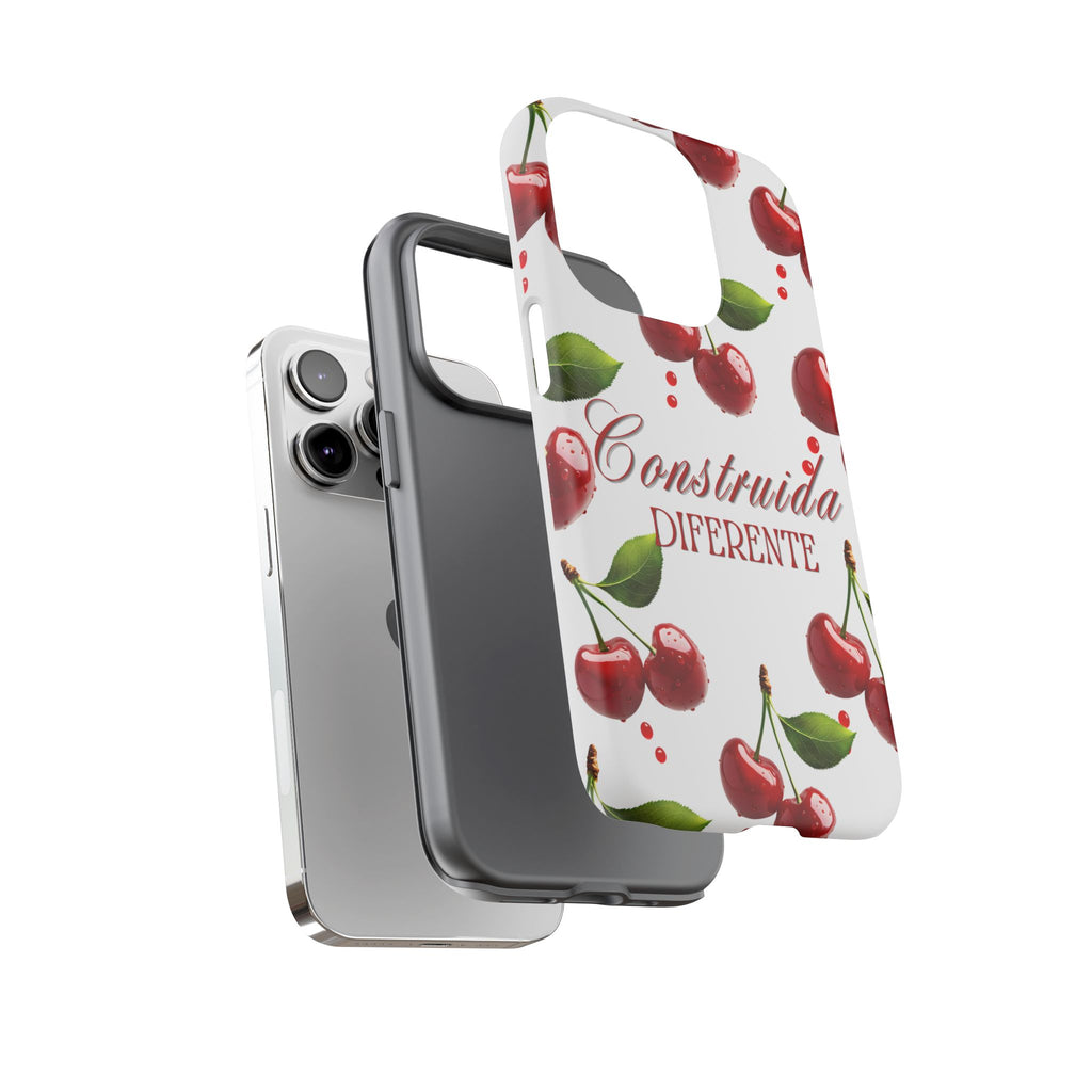 Cherry Pattern Phone Case — "Construida Diferente" Protective Tough Case