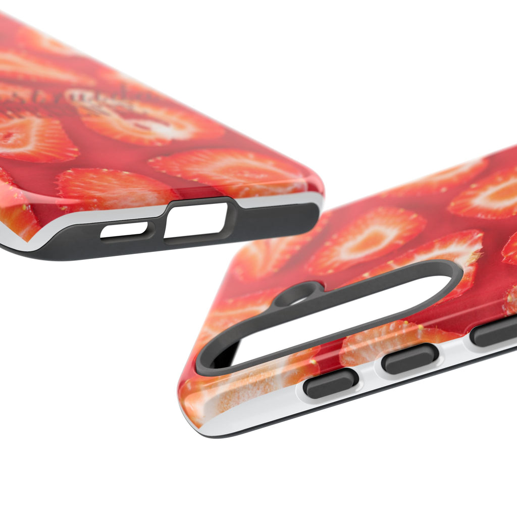 Strawberry Phone Case — Bold Red Fruit Pattern