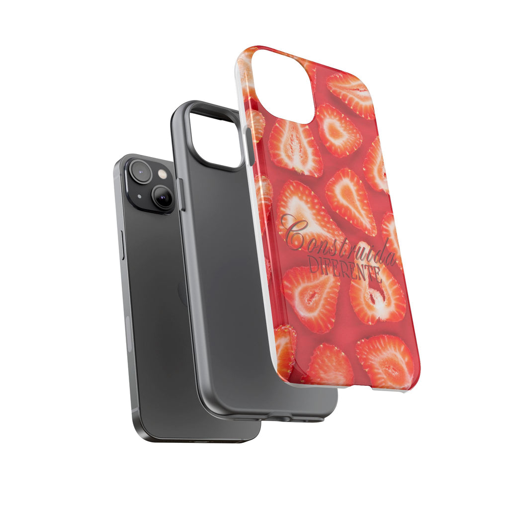 Strawberry Phone Case — Bold Red Fruit Pattern