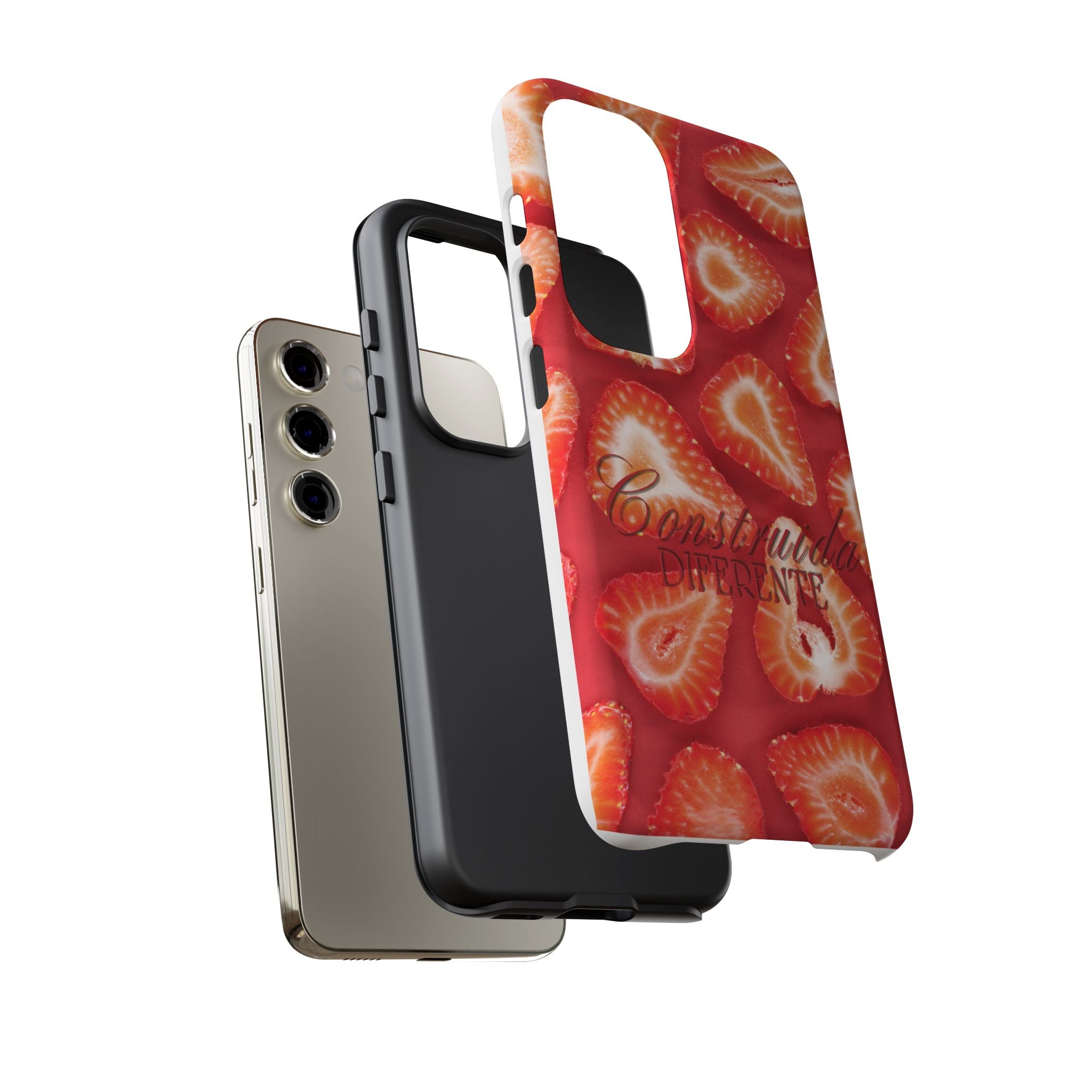 Strawberry Phone Case — Bold Red Fruit Pattern