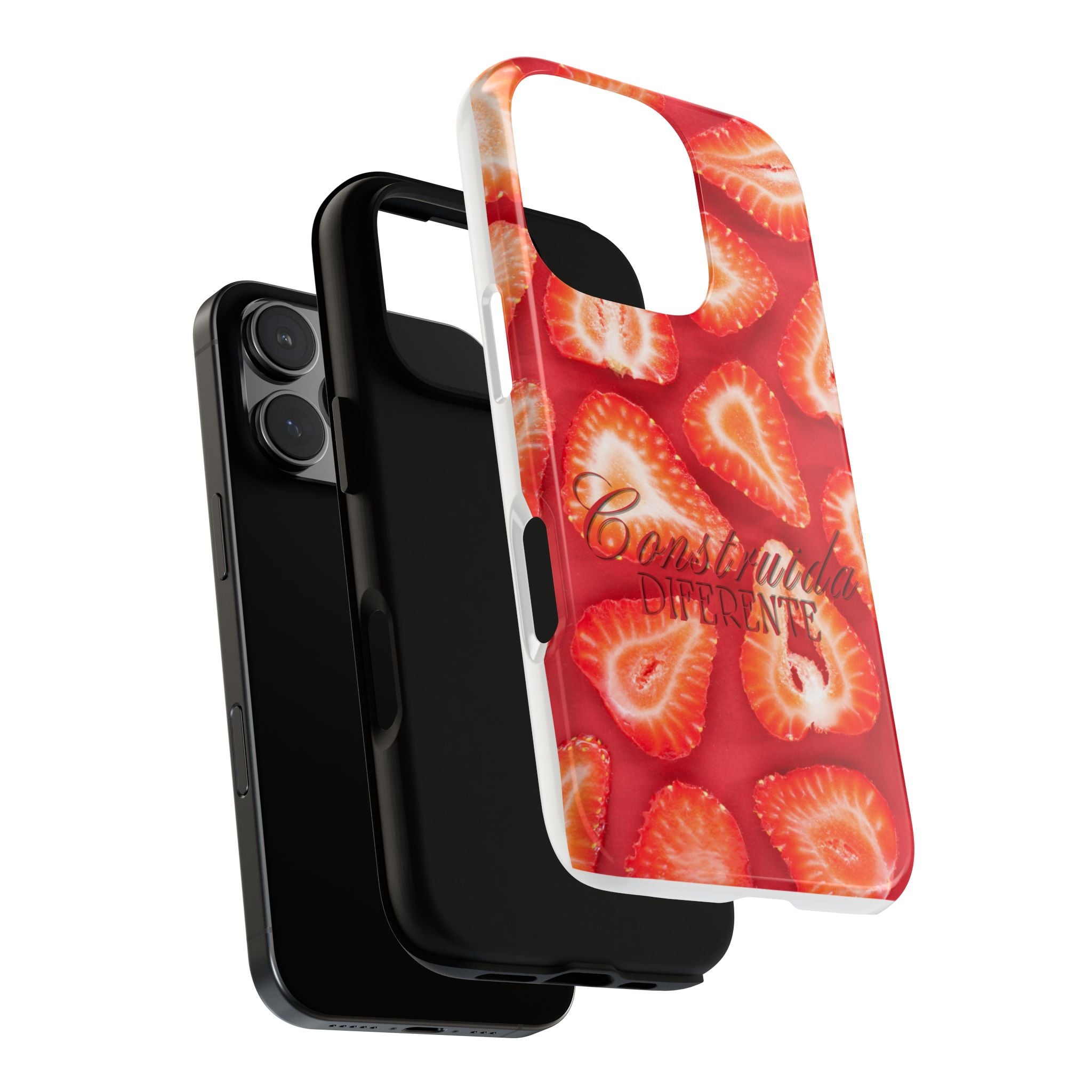 Strawberry Phone Case — Bold Red Fruit Pattern