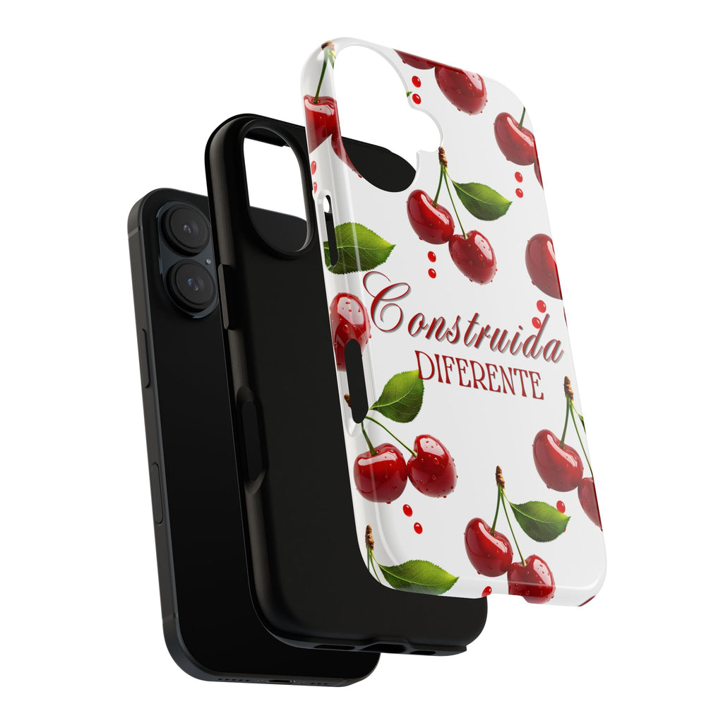 Cherry Pattern Phone Case — "Construida Diferente" Protective Tough Case