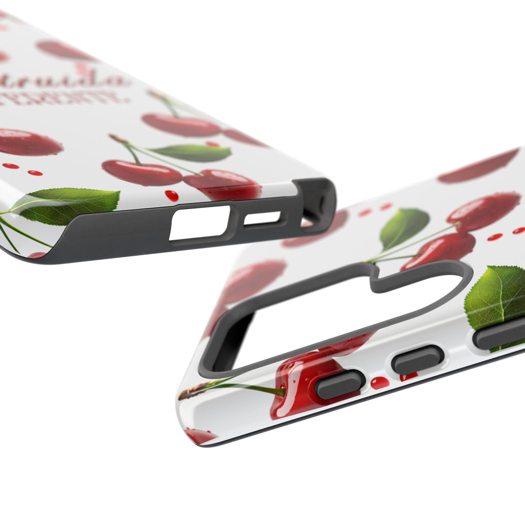 Cherry Pattern Phone Case — "Construida Diferente" Protective Tough Case