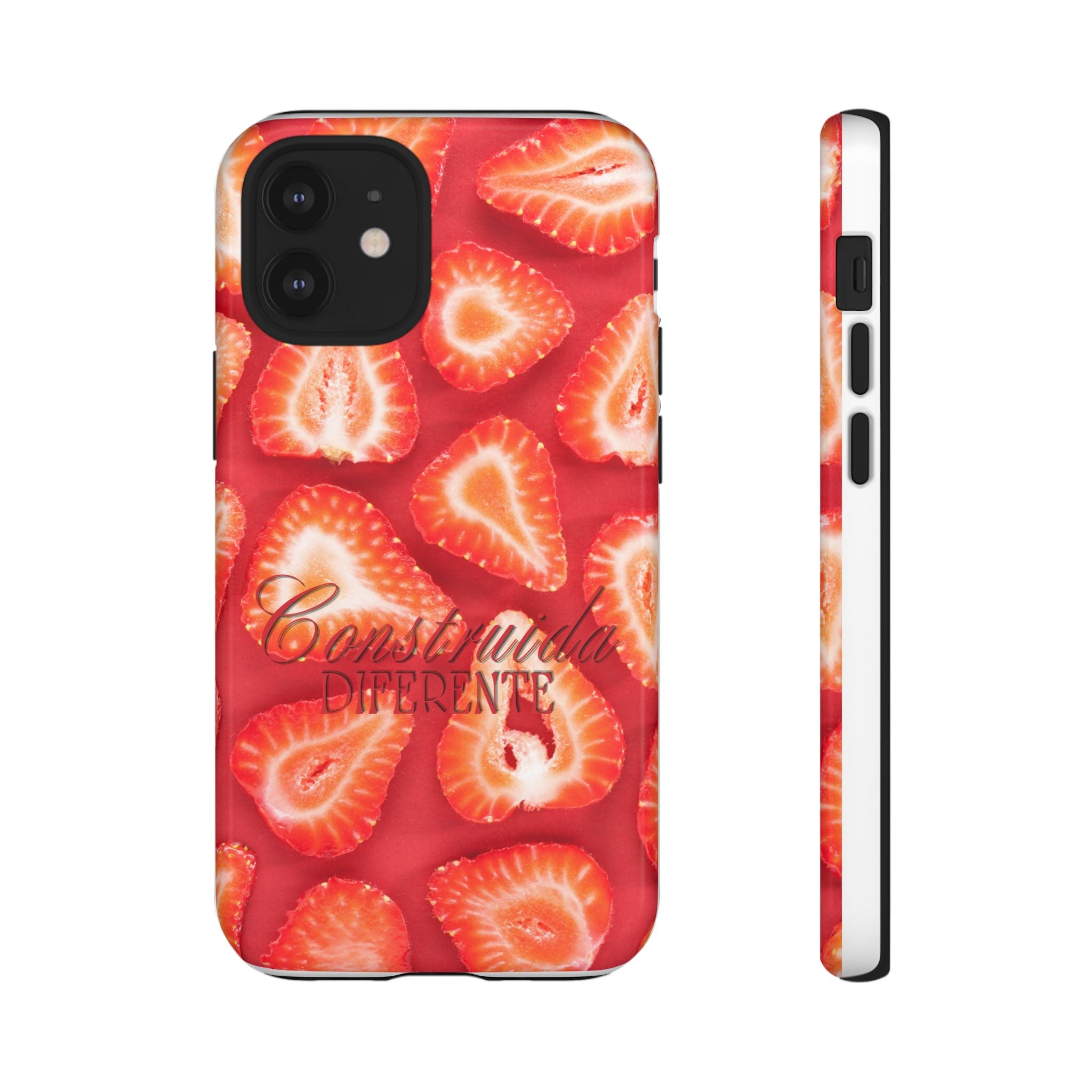 Strawberry Phone Case — Bold Red Fruit Pattern