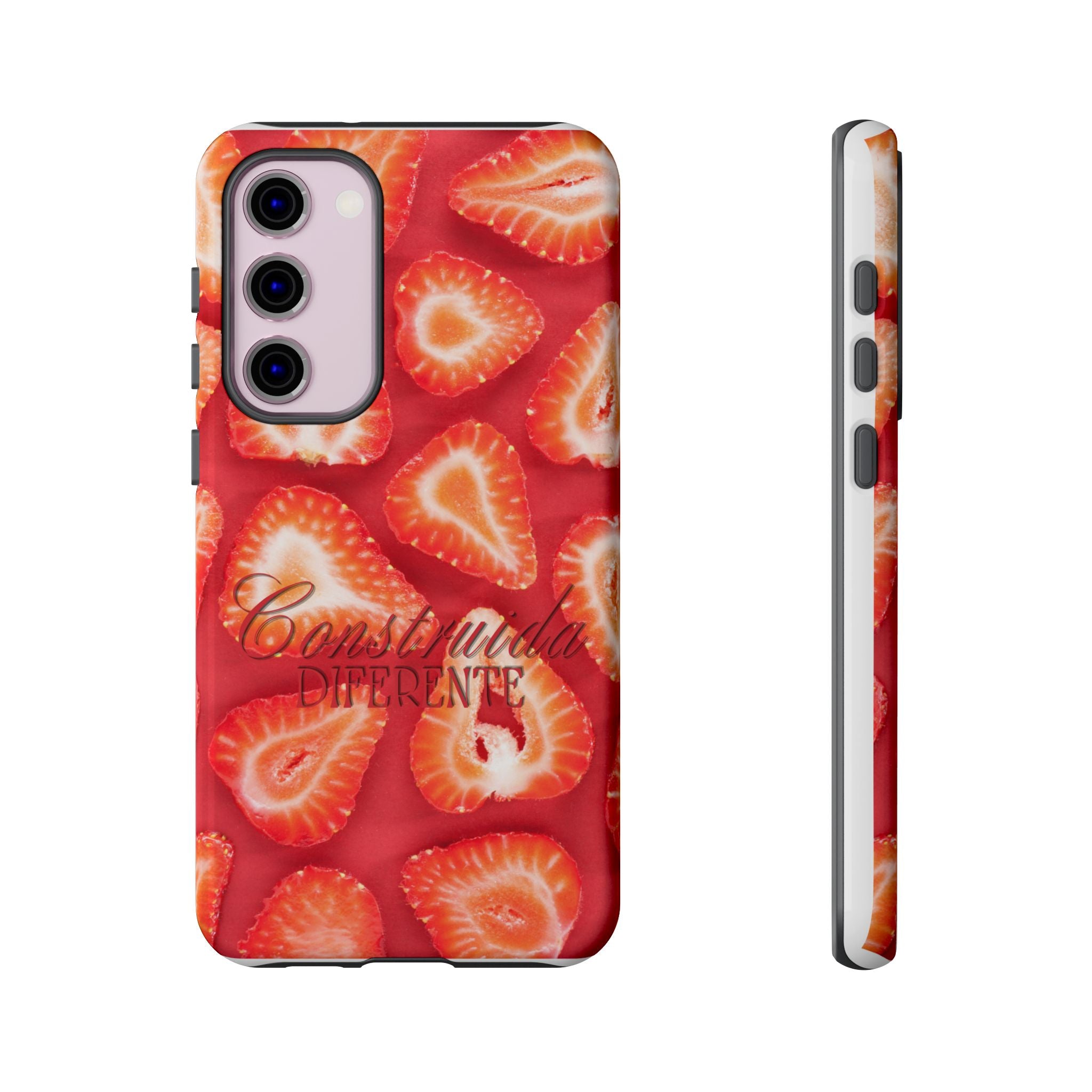 Strawberry Phone Case — Bold Red Fruit Pattern