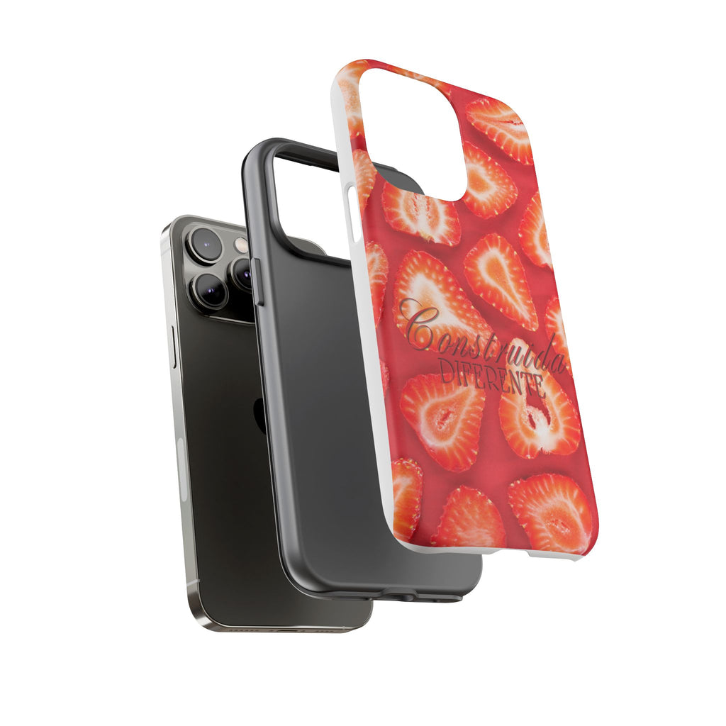 Strawberry Phone Case — Bold Red Fruit Pattern