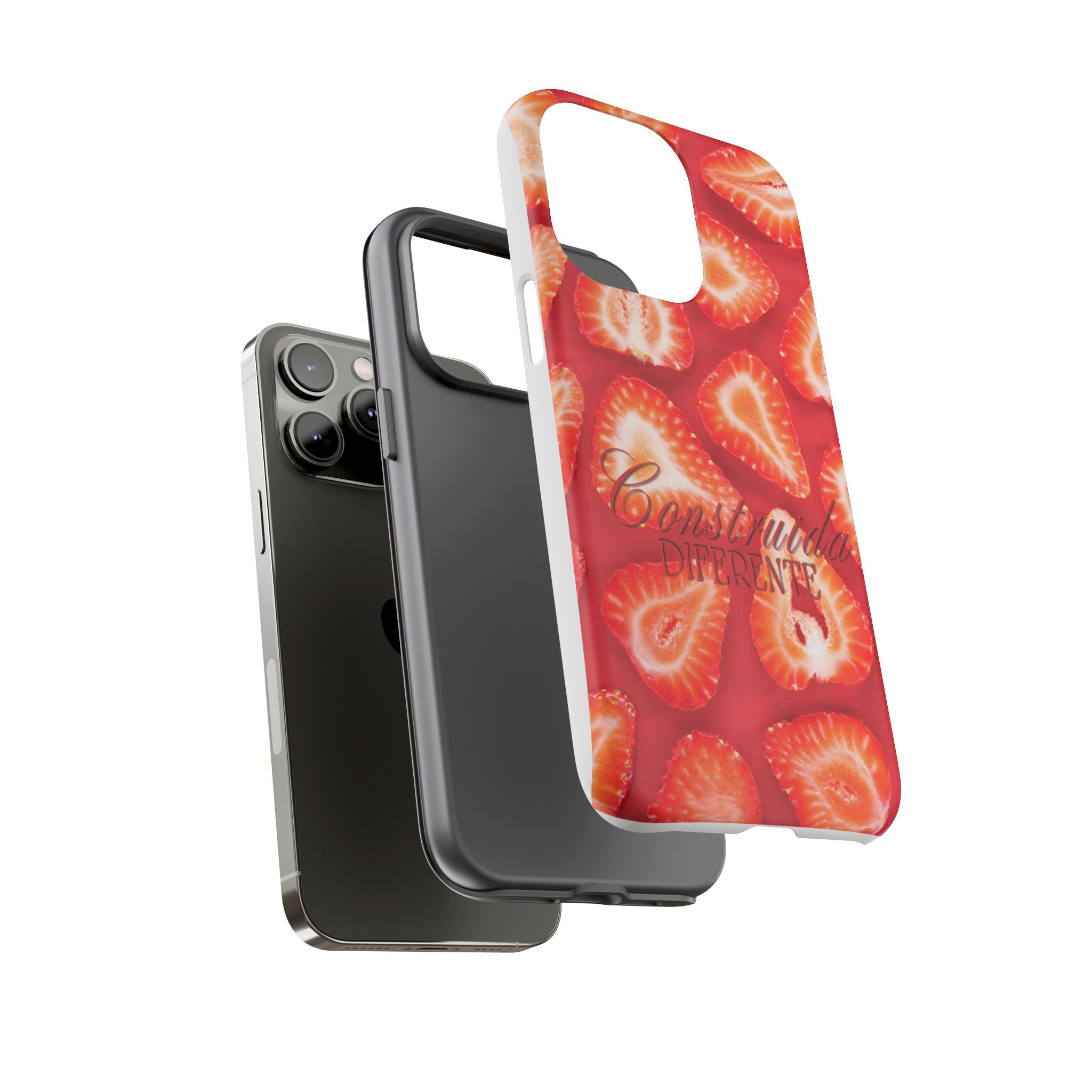 Strawberry Phone Case — Bold Red Fruit Pattern