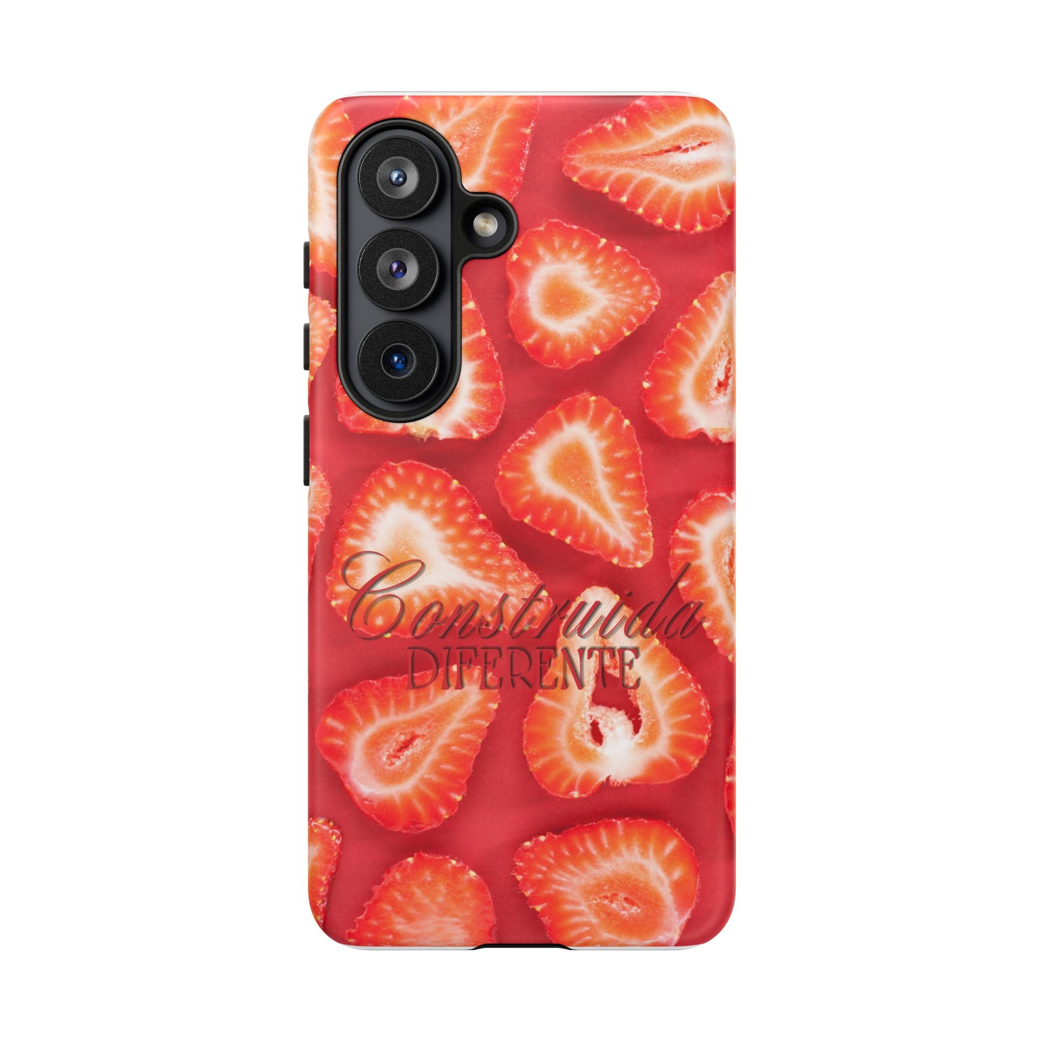 Strawberry Phone Case — Bold Red Fruit Pattern