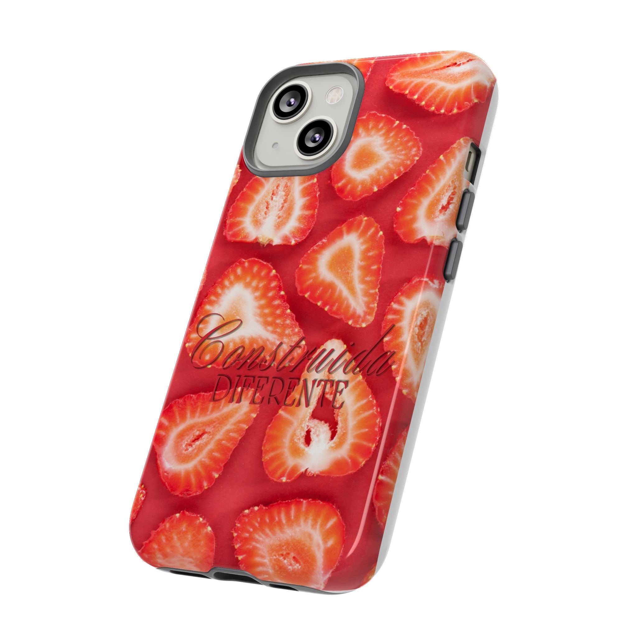 Strawberry Phone Case — Bold Red Fruit Pattern