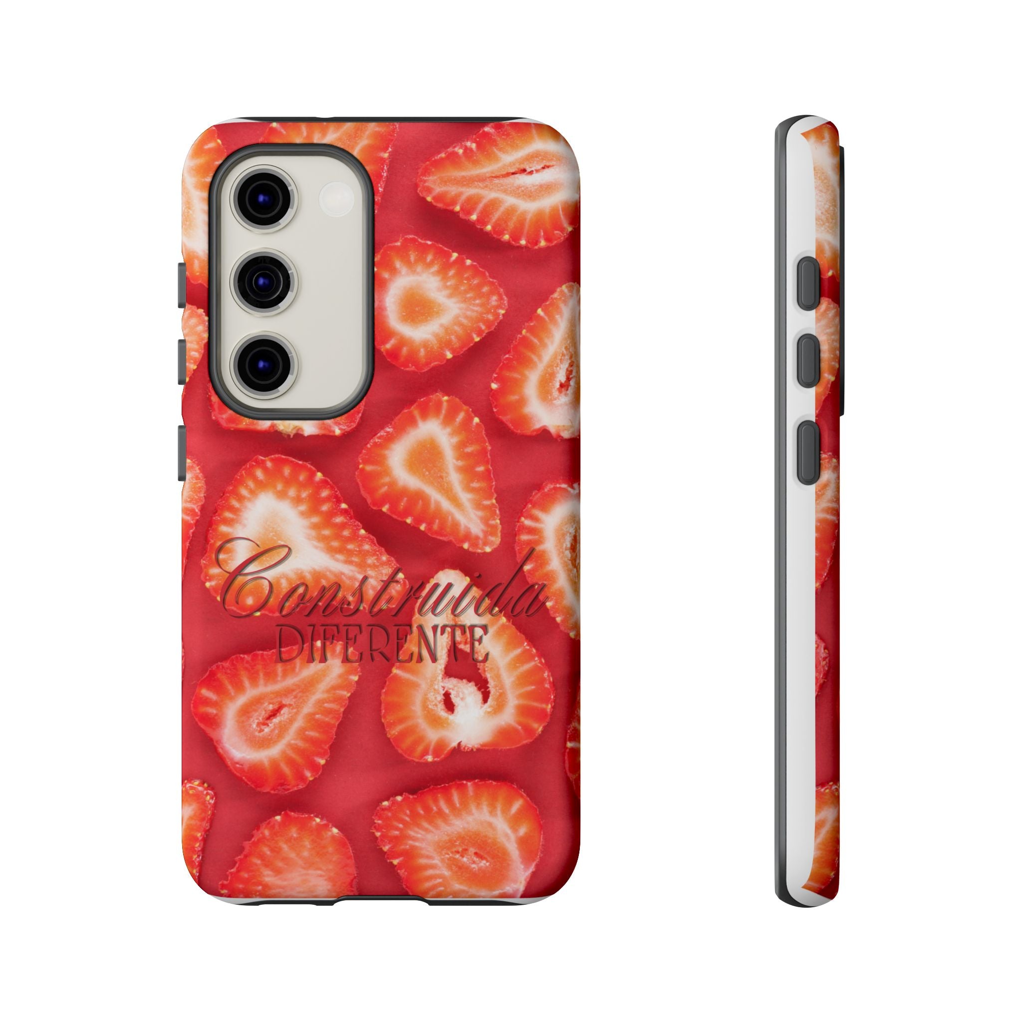 Strawberry Phone Case — Bold Red Fruit Pattern