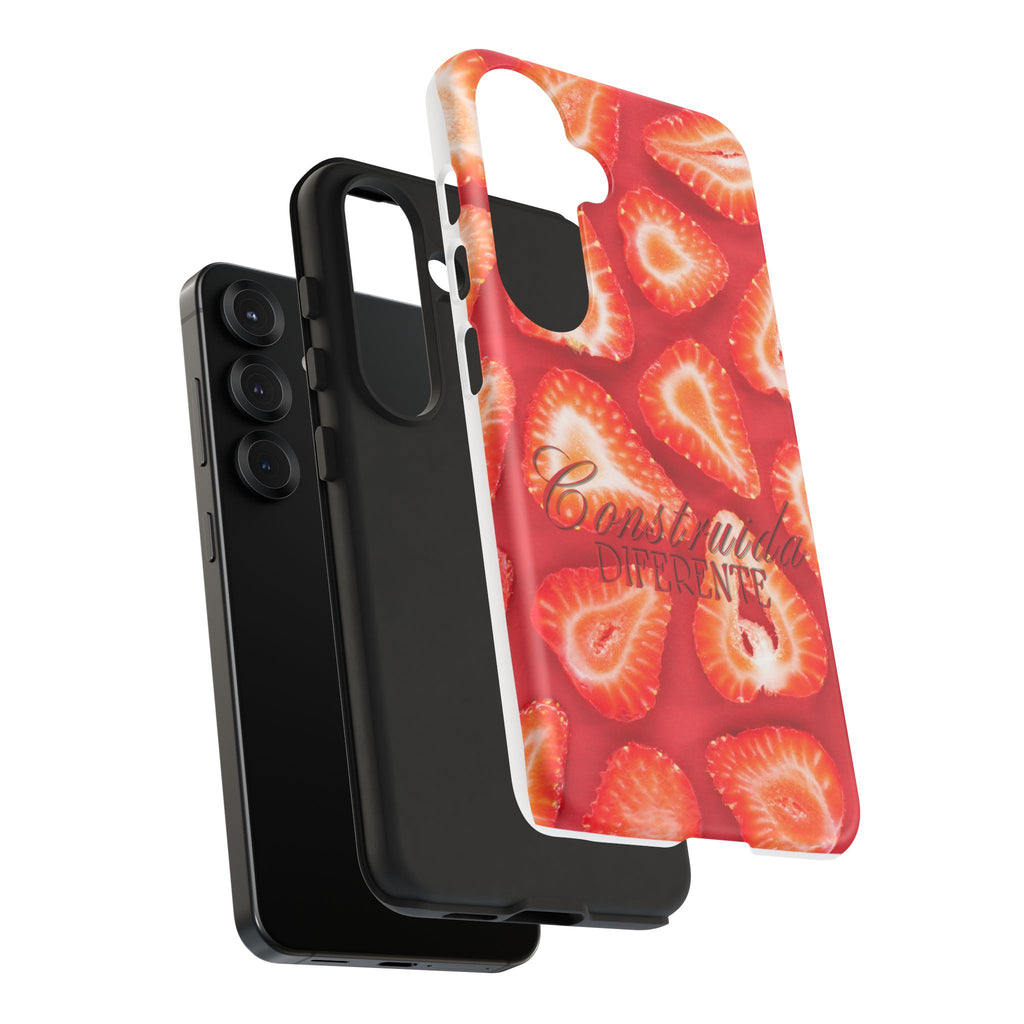 Strawberry Phone Case — Bold Red Fruit Pattern