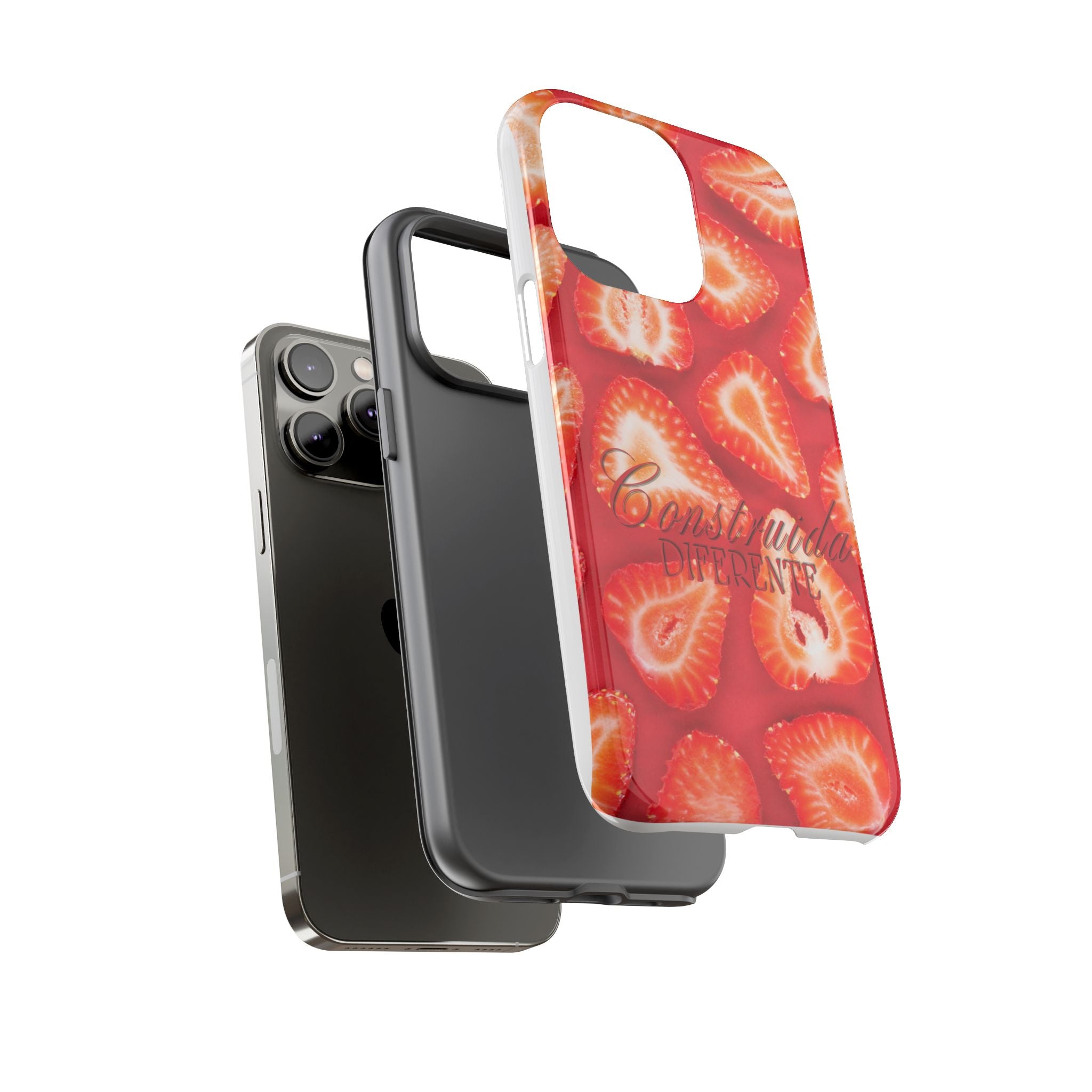 Strawberry Phone Case — Bold Red Fruit Pattern
