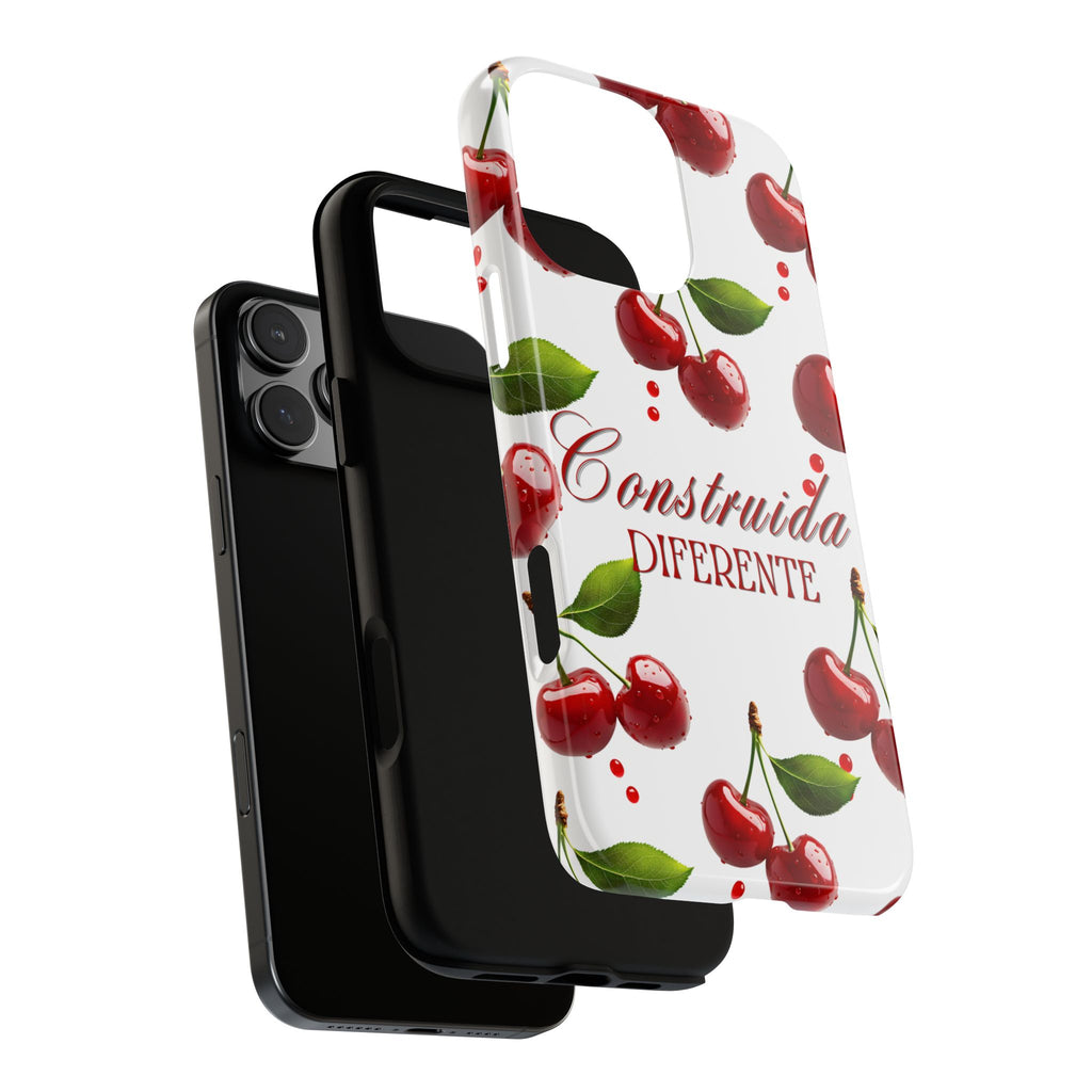 Cherry Pattern Phone Case — "Construida Diferente" Protective Tough Case
