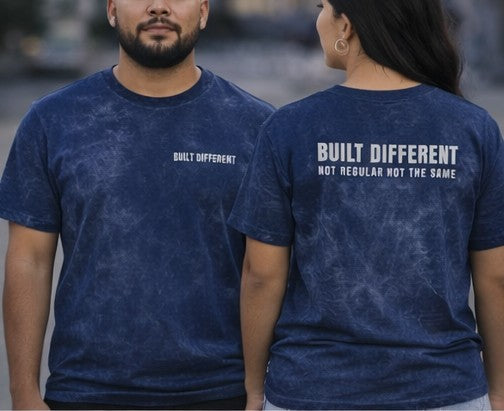 Vintage Crewneck Tee | Built Different Distressed