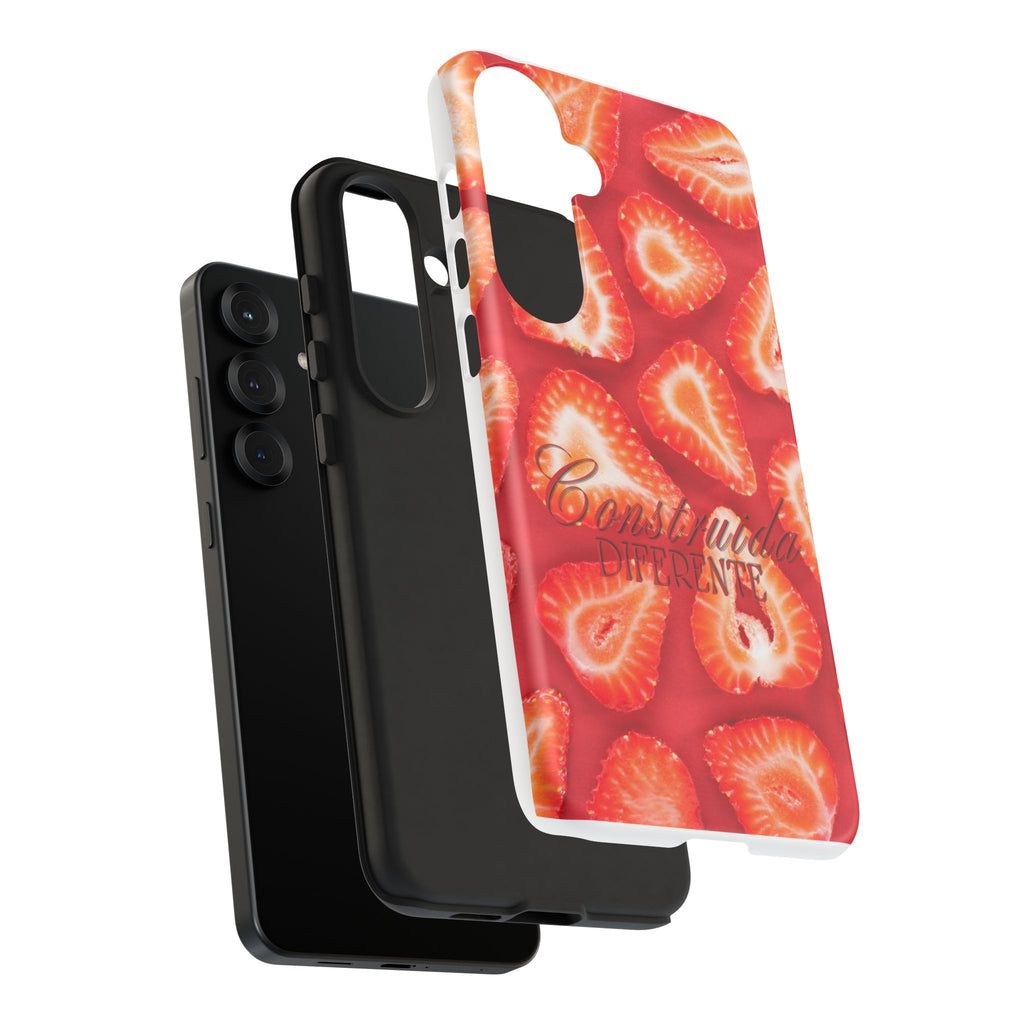 Strawberry Phone Case — Bold Red Fruit Pattern