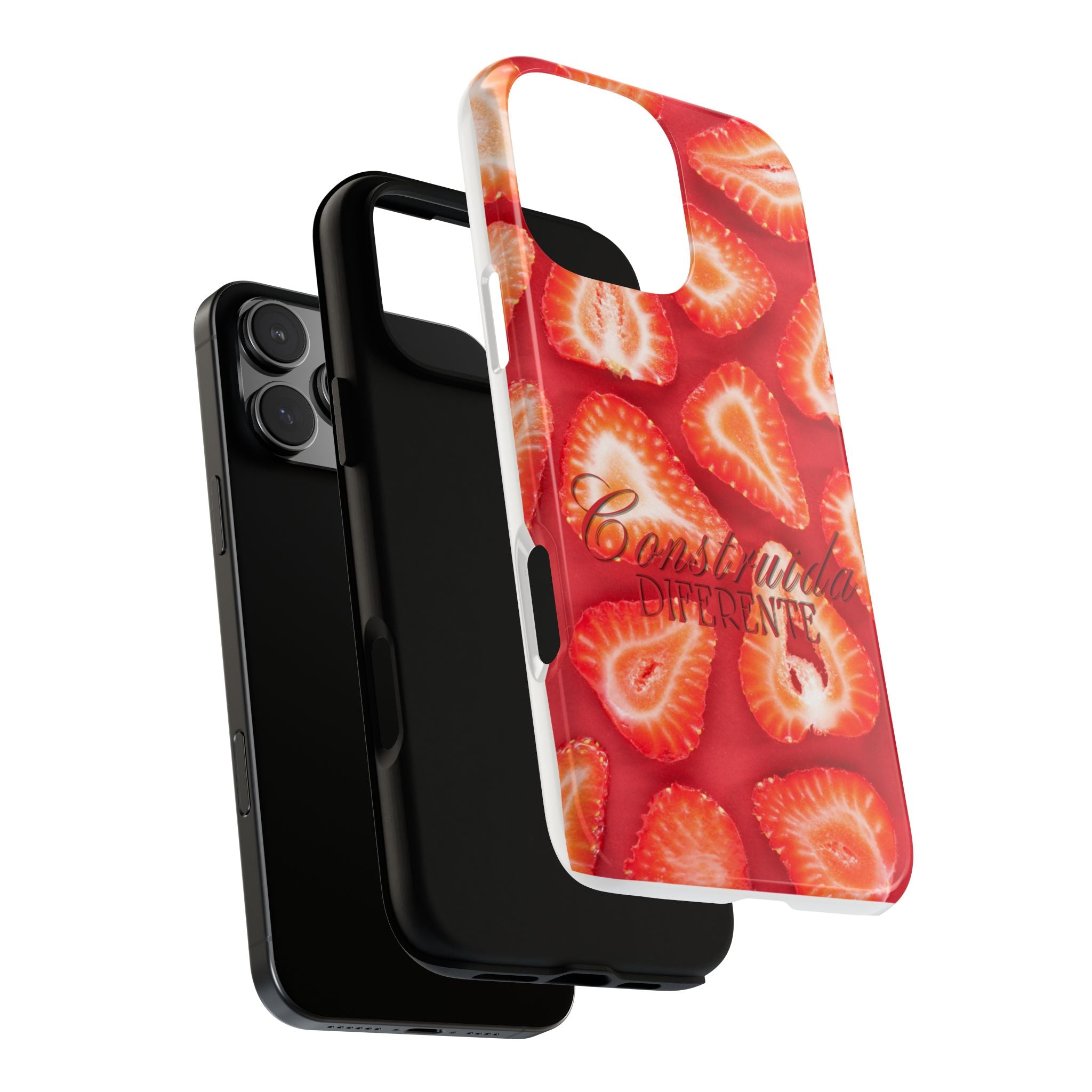 Strawberry Phone Case — Bold Red Fruit Pattern