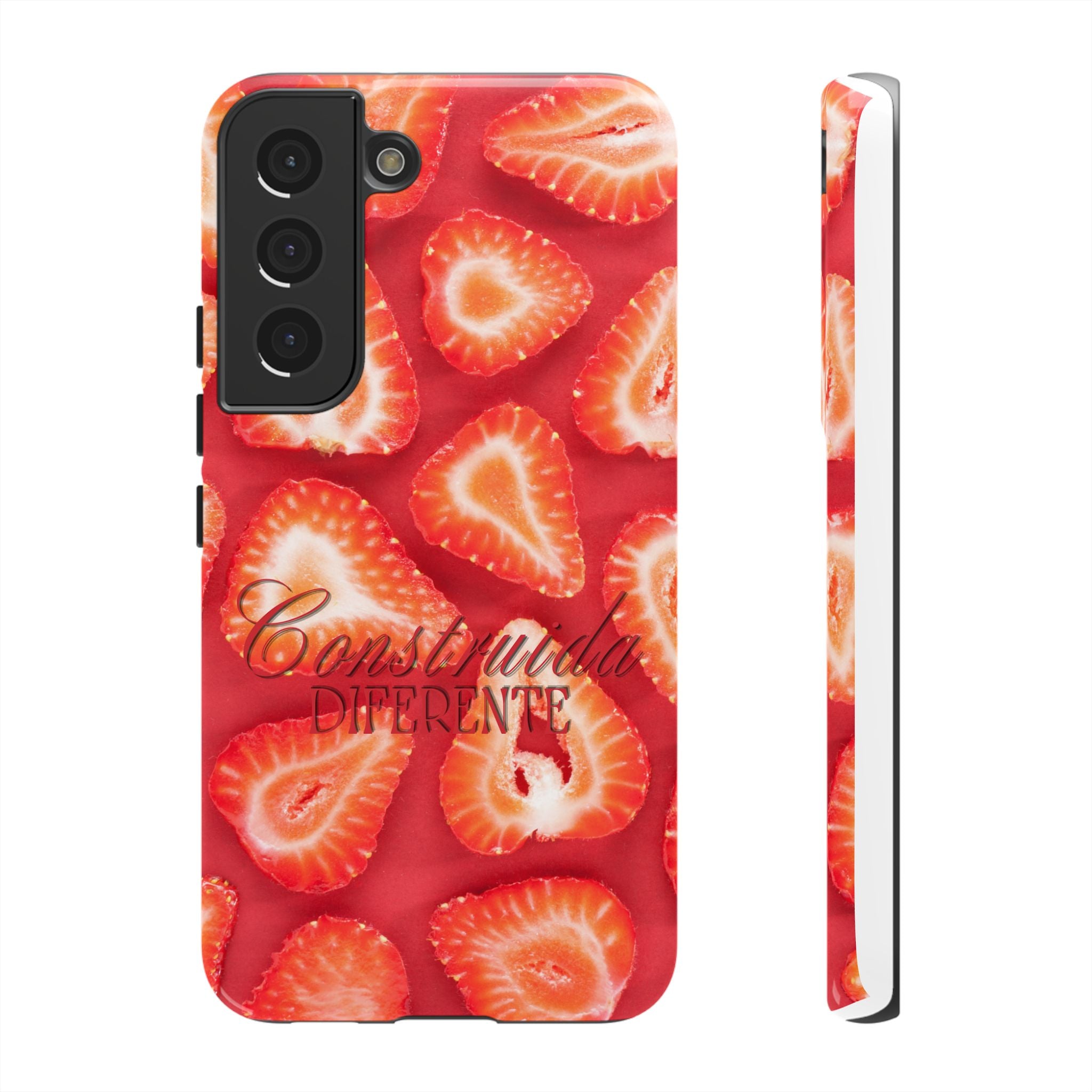 Strawberry Phone Case — Bold Red Fruit Pattern