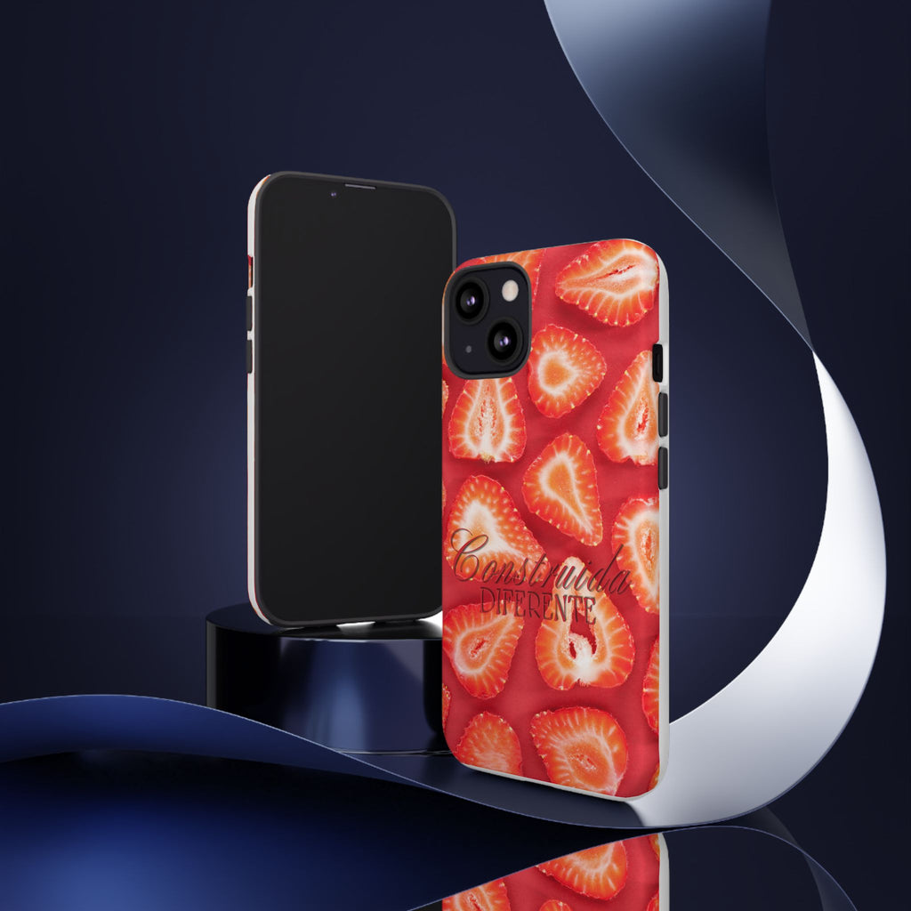 Strawberry Phone Case — Bold Red Fruit Pattern