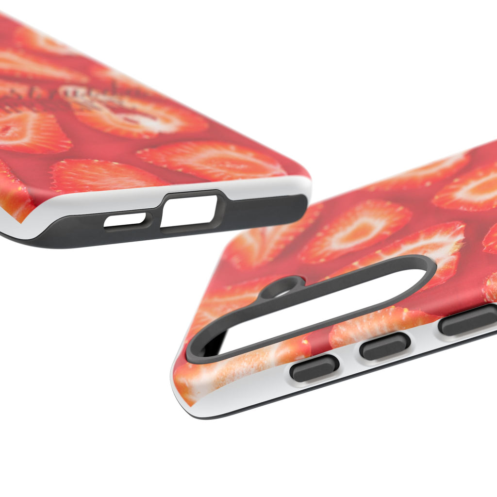 Strawberry Phone Case — Bold Red Fruit Pattern