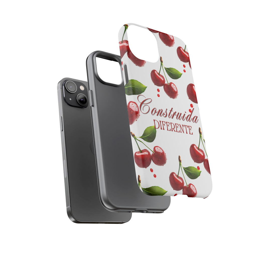 Cherry Pattern Phone Case — "Construida Diferente" Protective Tough Case